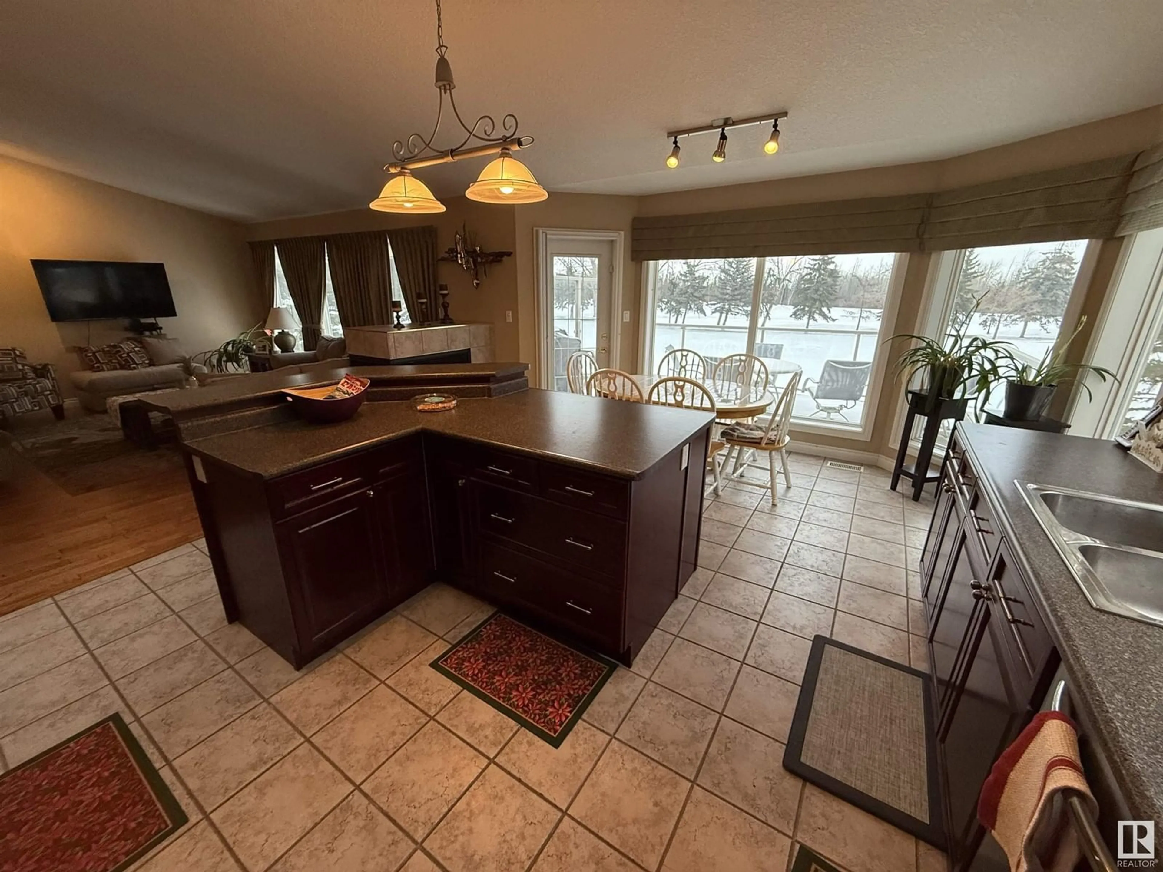 Open concept kitchen, ceramic/tile floor for #50 929 PICARD DR NW, Edmonton Alberta T5T6J7