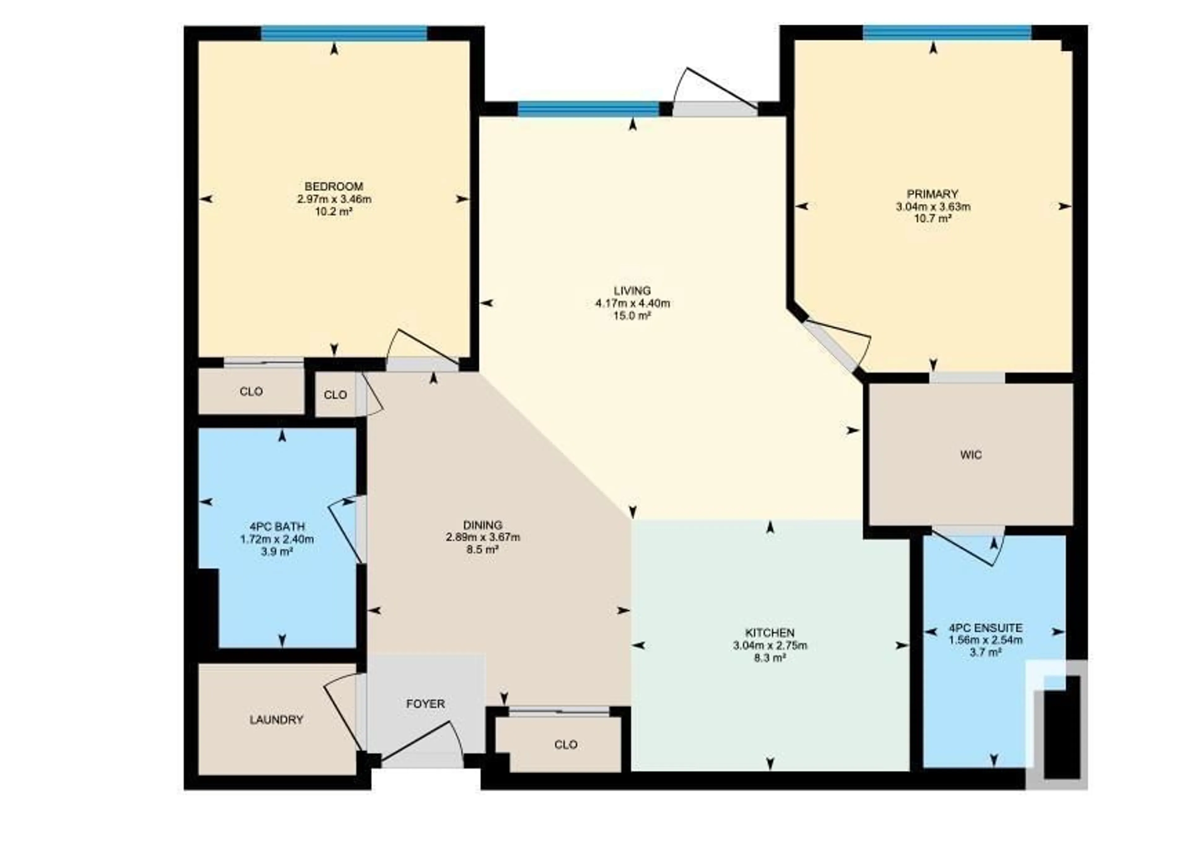 Floor plan for #505 5151 Windermere BV SW, Edmonton Alberta T6W2K4