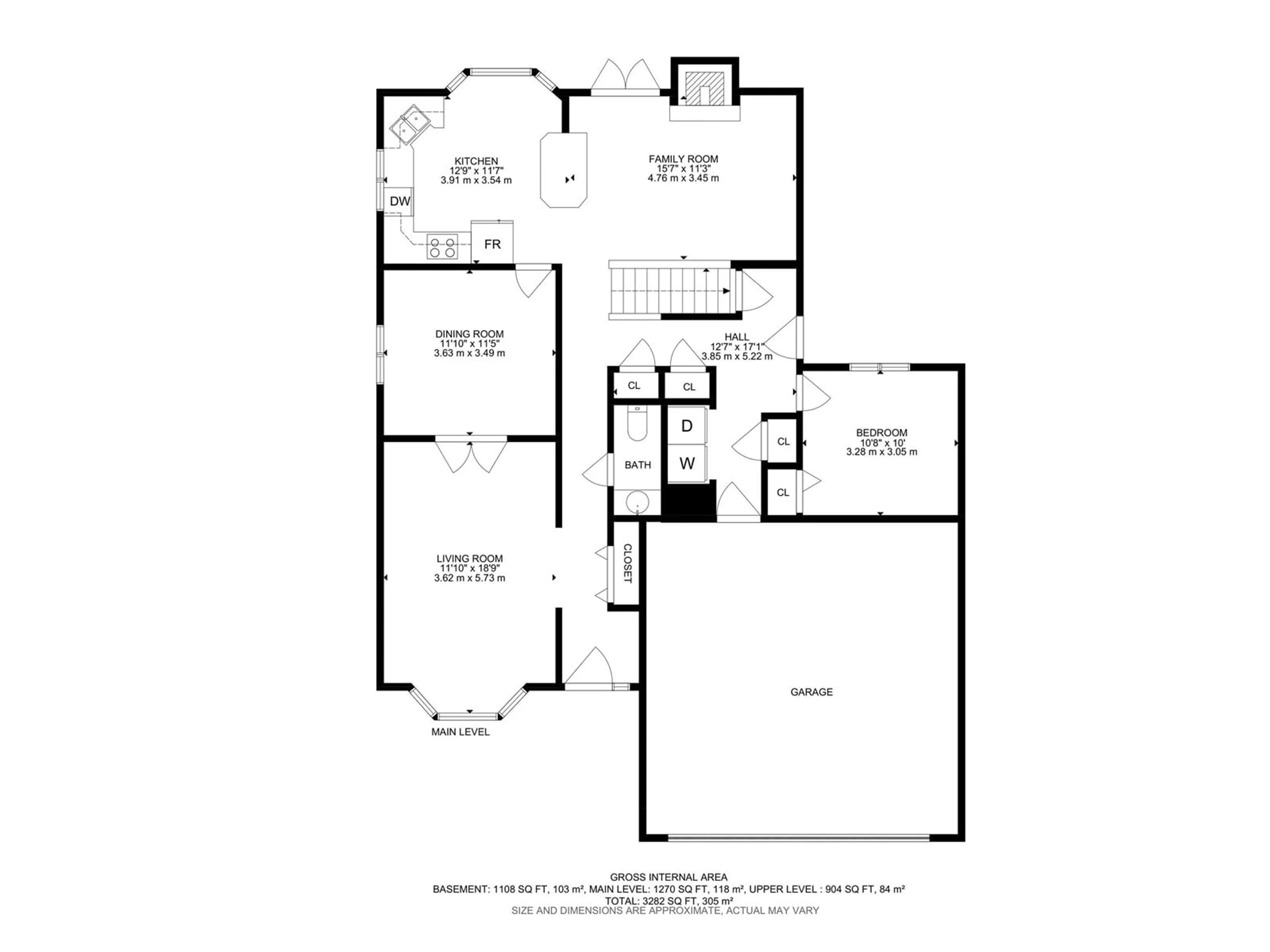 Floor plan for 1853 104A ST NW, Edmonton Alberta T6J5C1