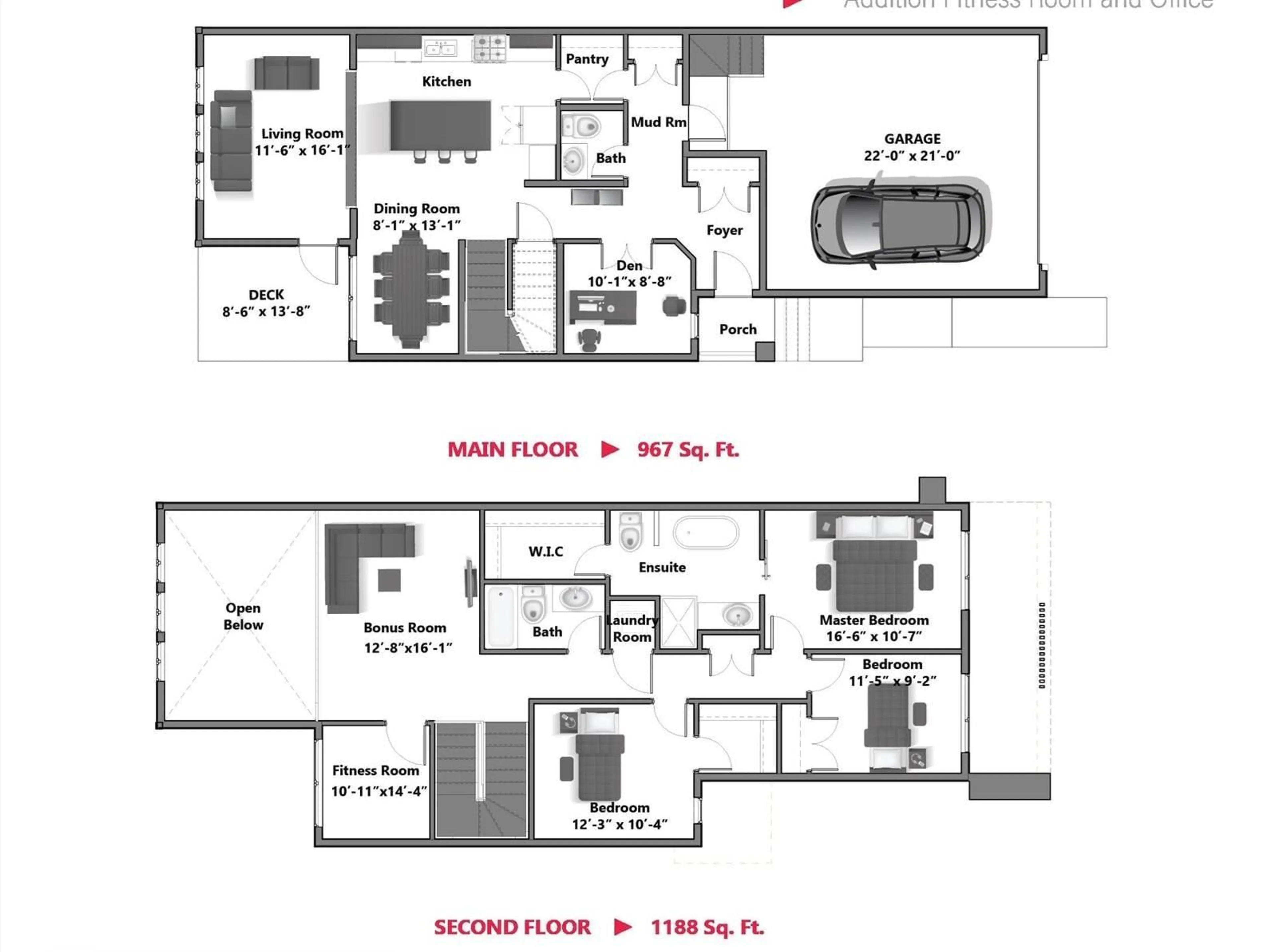 Floor plan for 203 Starling Way WY, Fort Saskatchewan Alberta T8N8A1