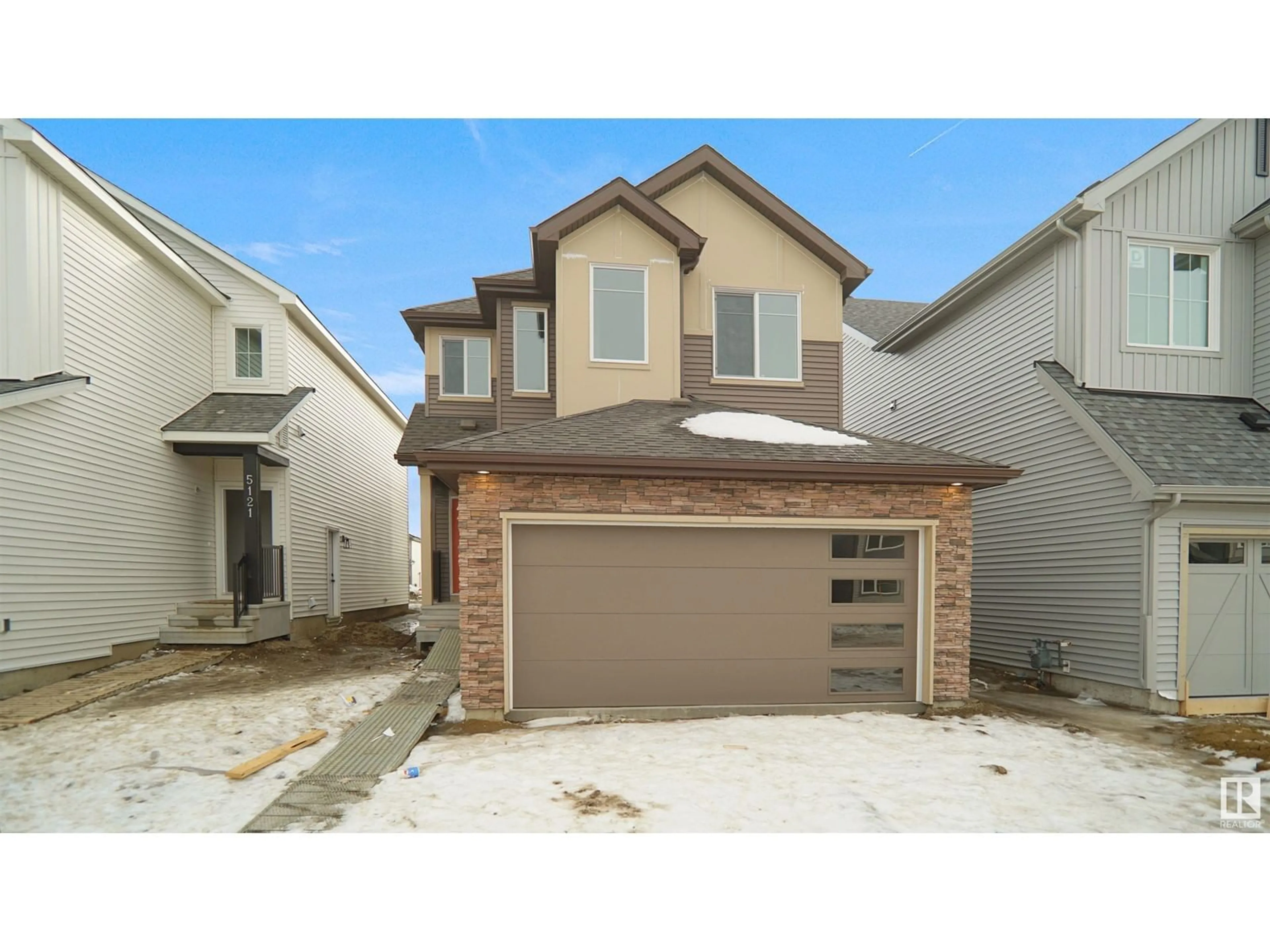 Home with brick exterior material, street for 5123 Kinney WY SW, Edmonton Alberta T6W2J2