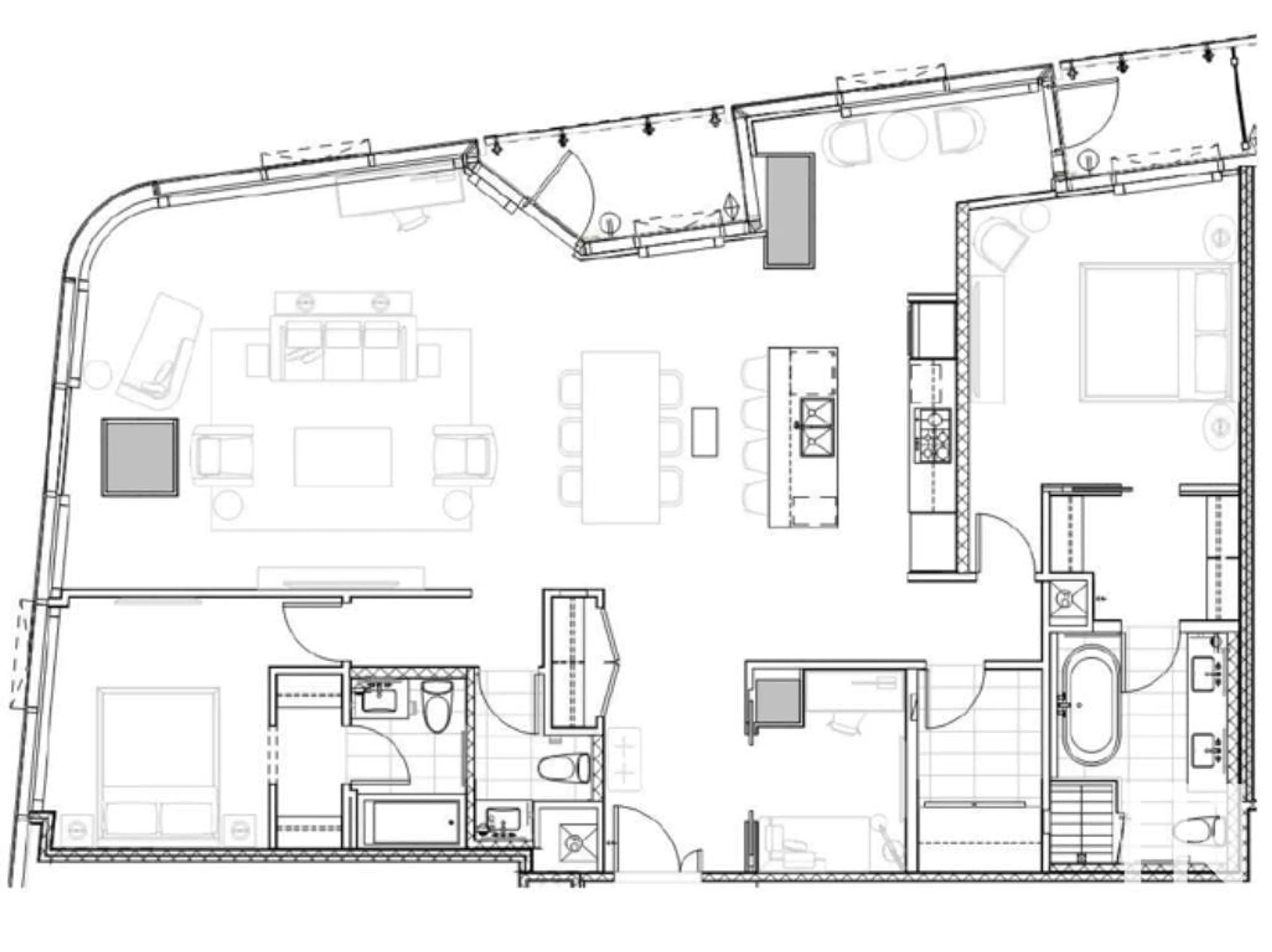 Floor plan for #4603 10360 102 ST NW, Edmonton Alberta T5J0K6