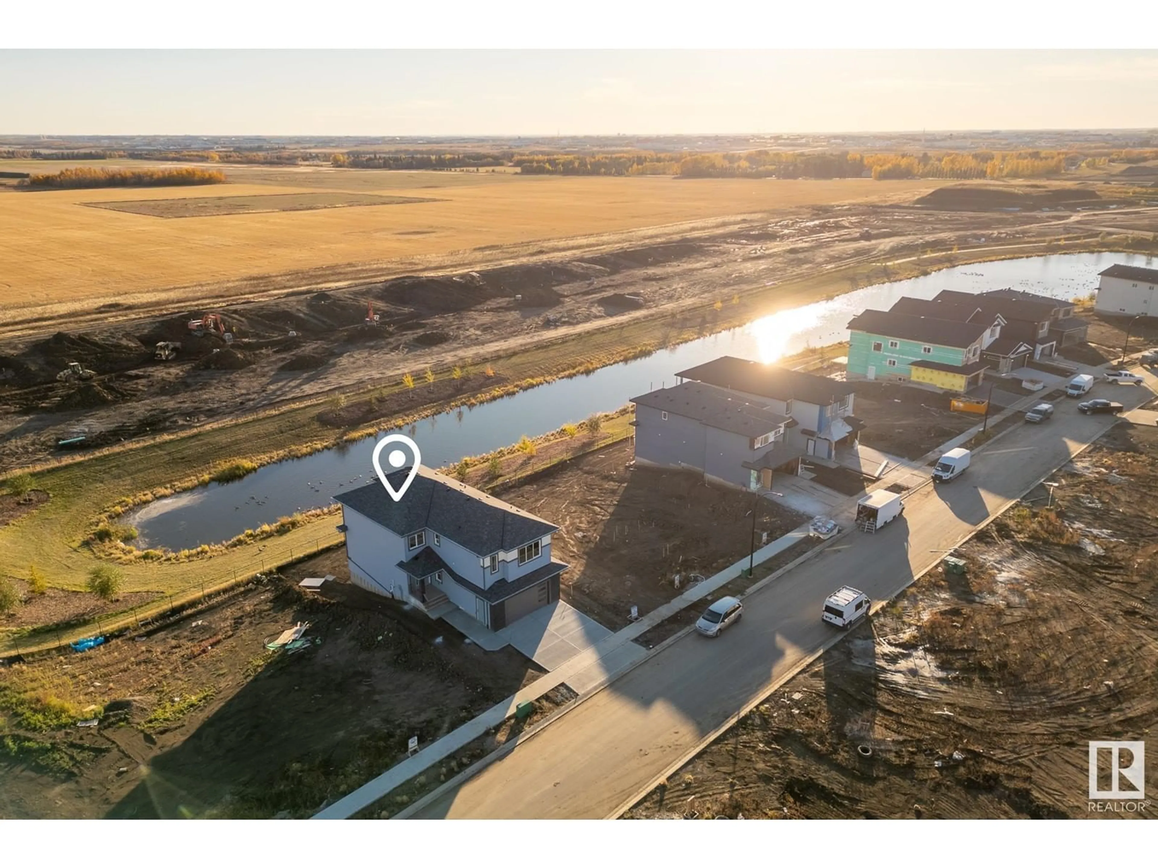 A pic from outside/outdoor area/front of a property/back of a property/a pic from drone, building for #2805 63 AVE, Rural Leduc County Alberta T4P0P5