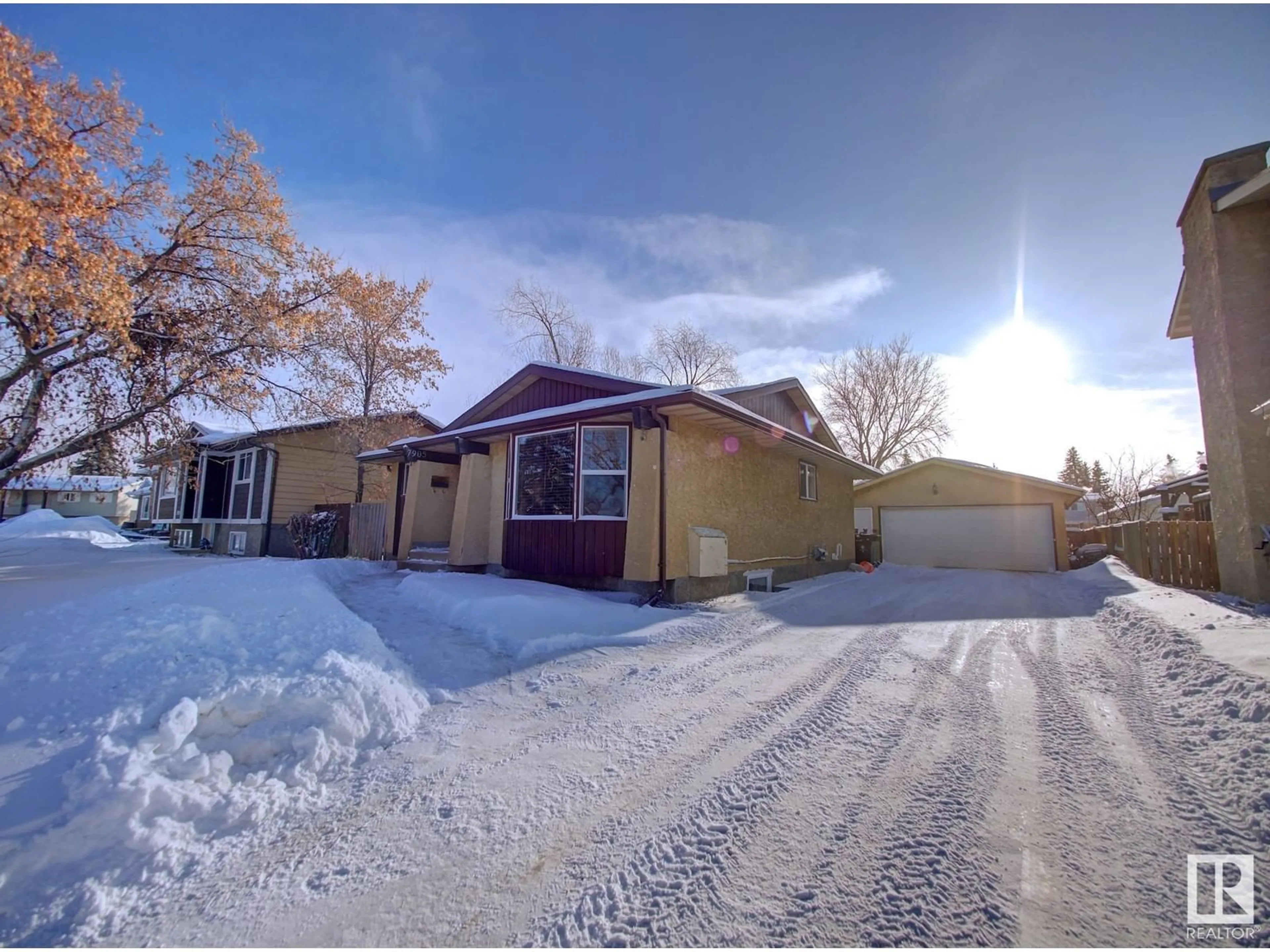 A pic from outside/outdoor area/front of a property/back of a property/a pic from drone, street for 7905 96 AV, Fort Saskatchewan Alberta T8L3G5