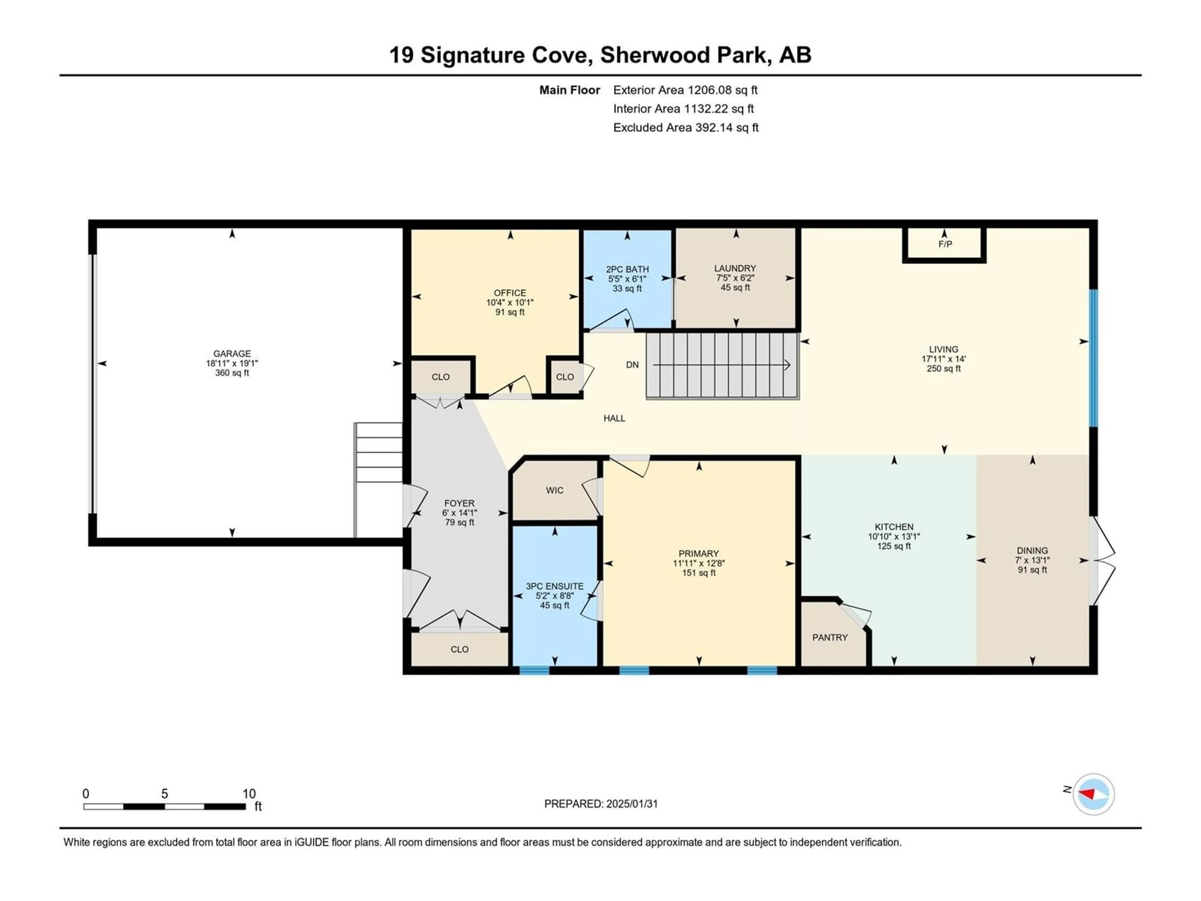 Floor plan for 19 SIGNATURE CV, Sherwood Park Alberta T8H0W8