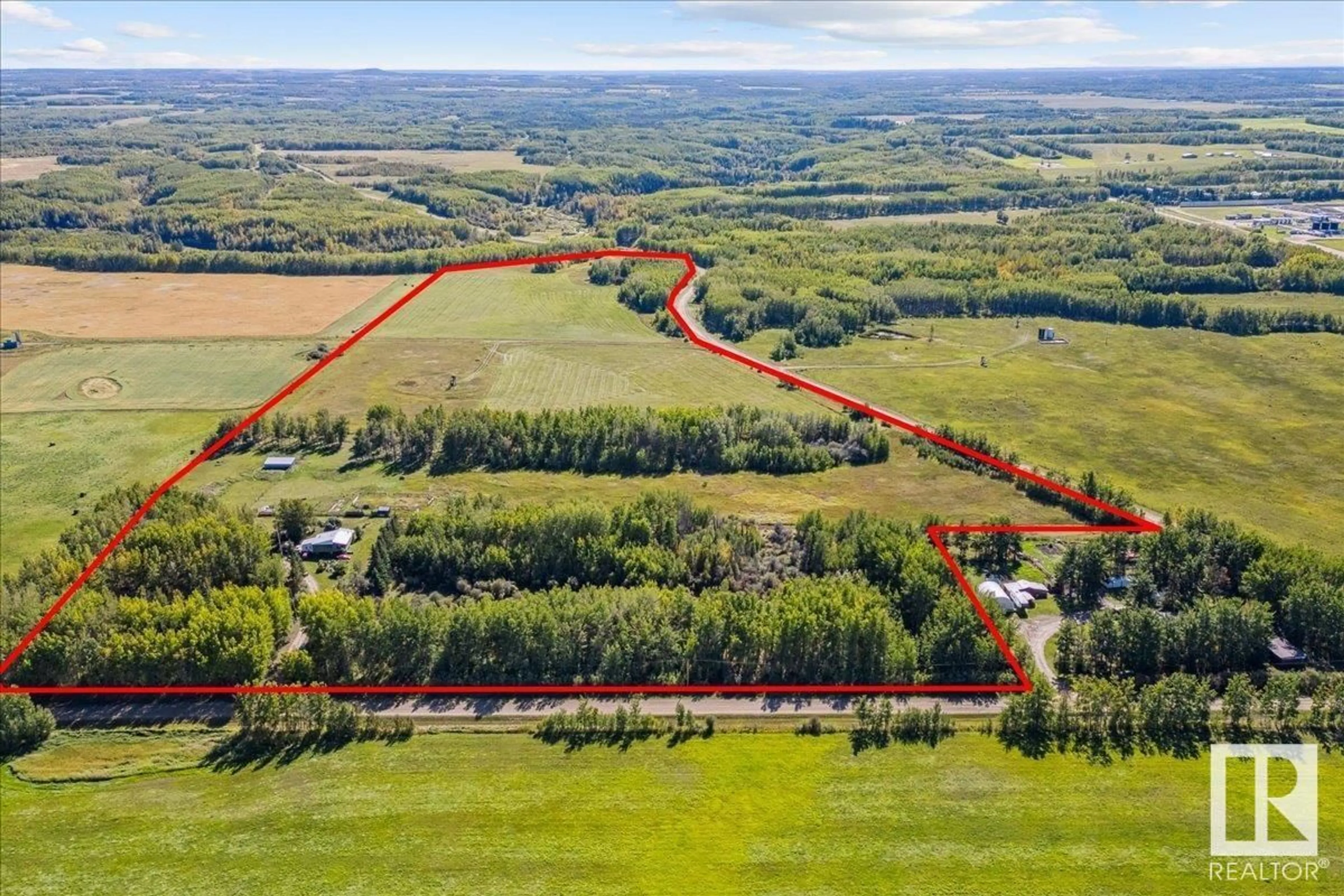 A pic from outside/outdoor area/front of a property/back of a property/a pic from drone, unknown for 6219 twp rd 490, Rural Brazeau County Alberta T0E1Z0