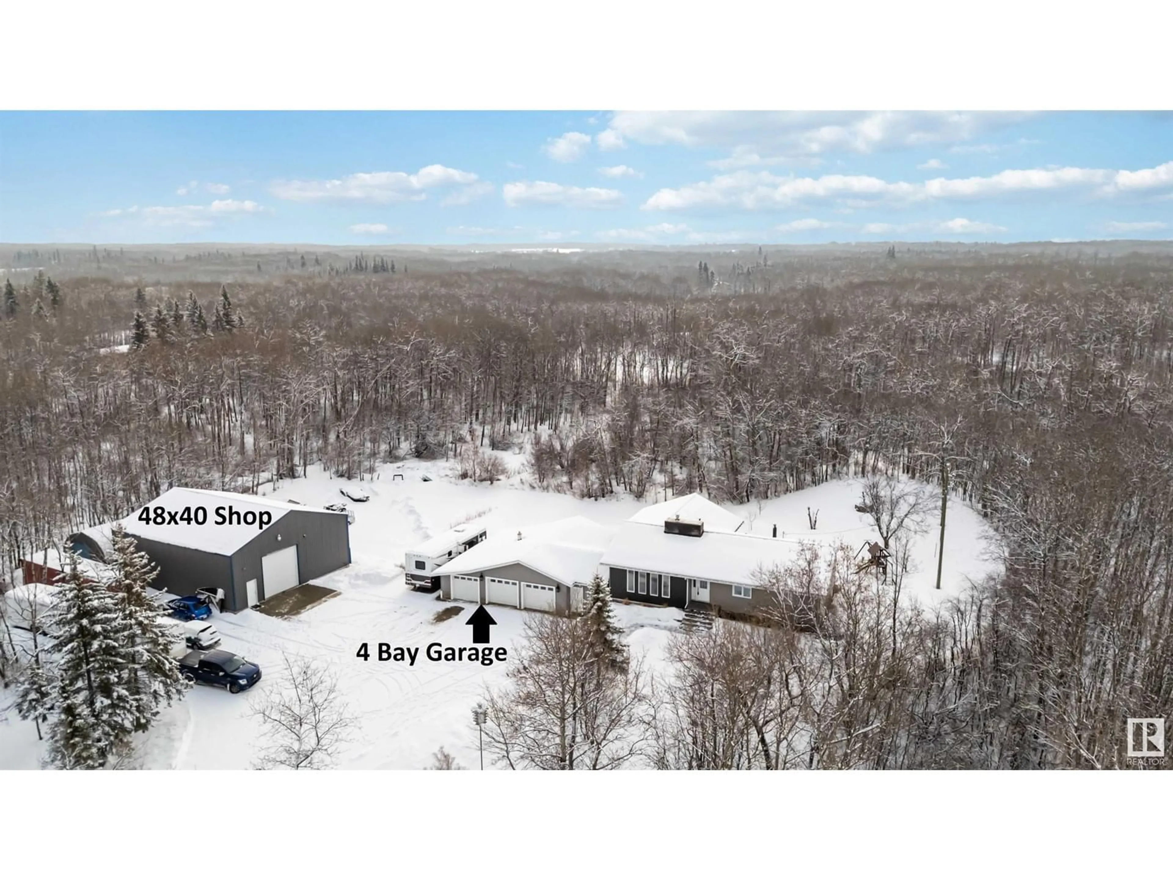 A pic from outside/outdoor area/front of a property/back of a property/a pic from drone, unknown for #25 53110 RGE ROAD 213, Rural Strathcona County Alberta T8G2C3