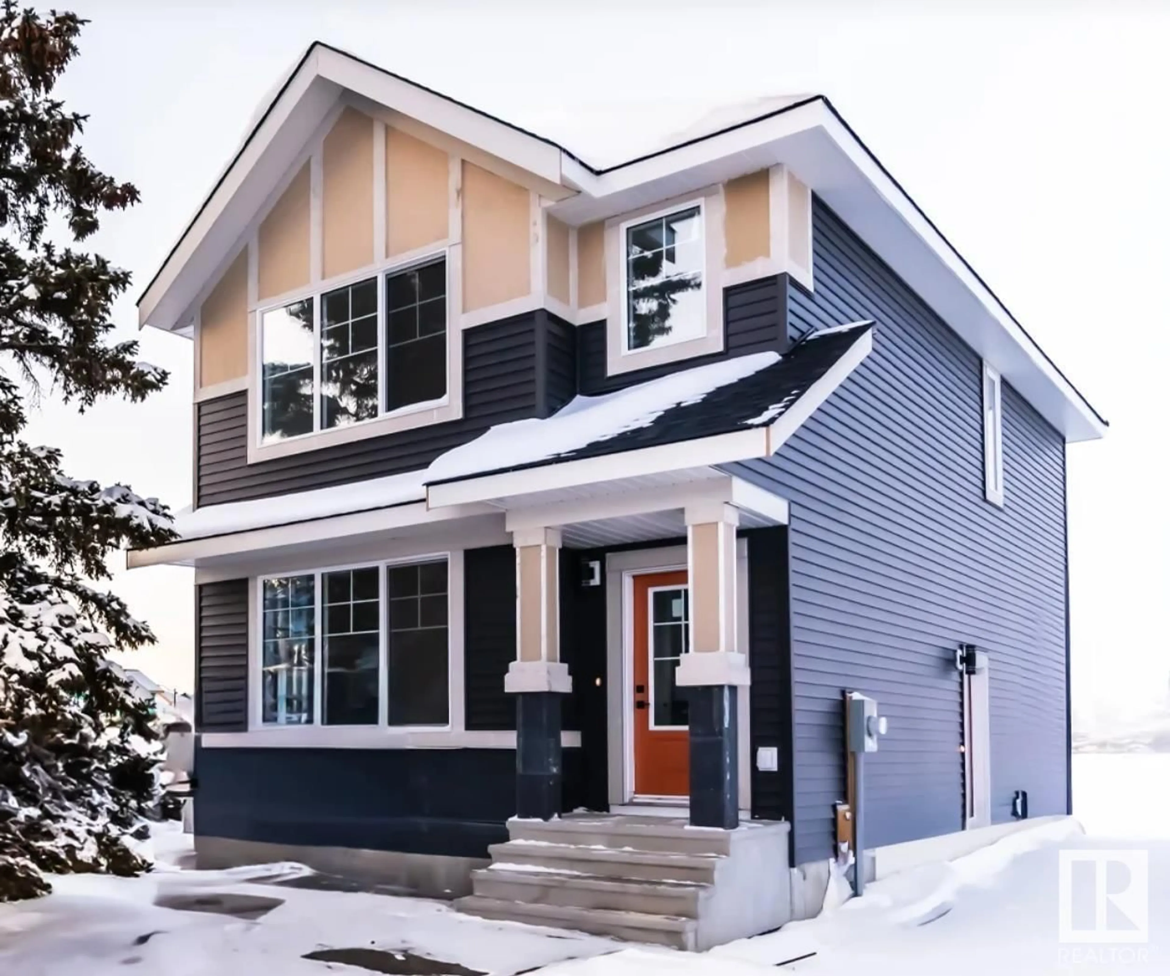 Home with vinyl exterior material, street for 6106 CARR RD, Edmonton Alberta T5E6Y4