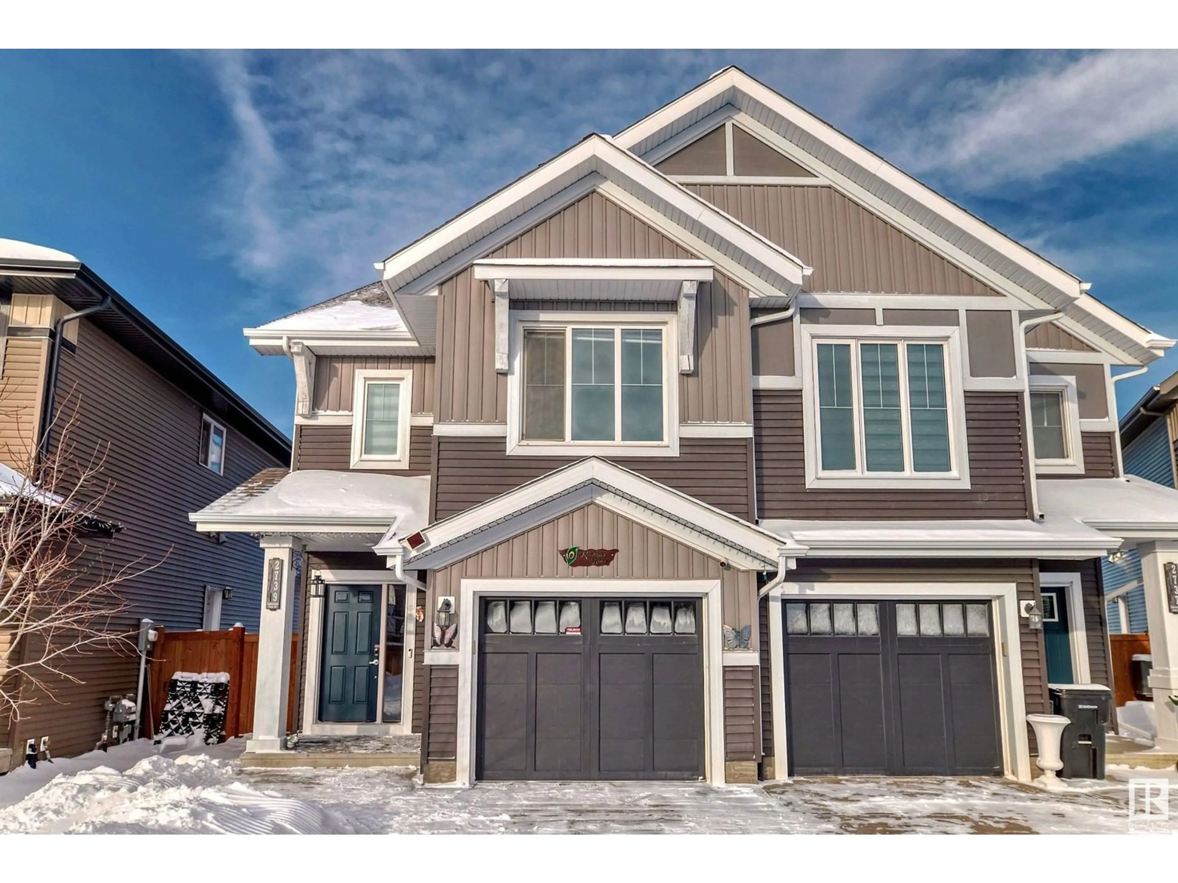 Home with vinyl exterior material, street for 2739 CHOKECHERRY PL SW, Edmonton Alberta T6X2K1