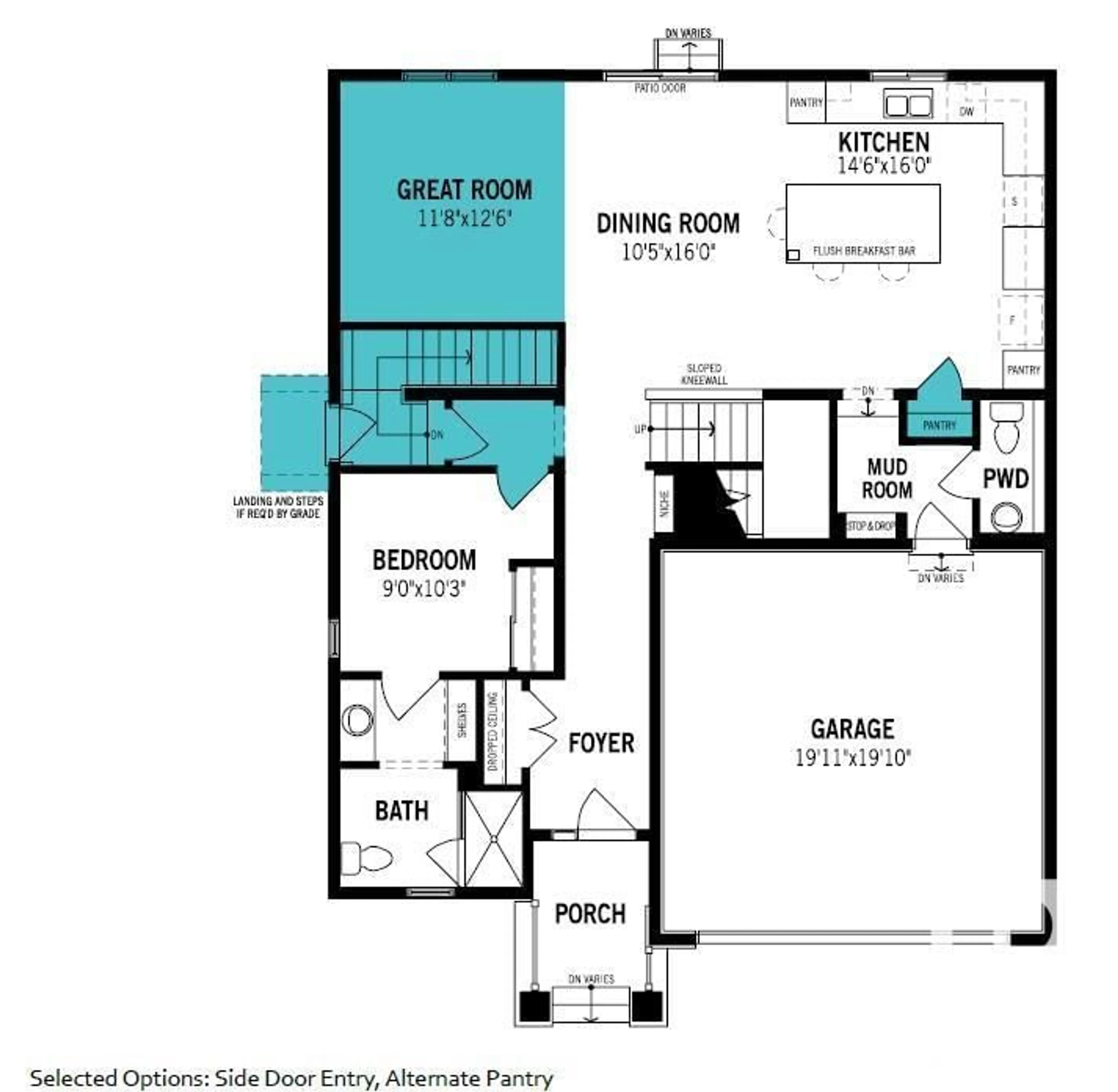 Floor plan for 2116 208 ST NW, Edmonton Alberta T6M2X6