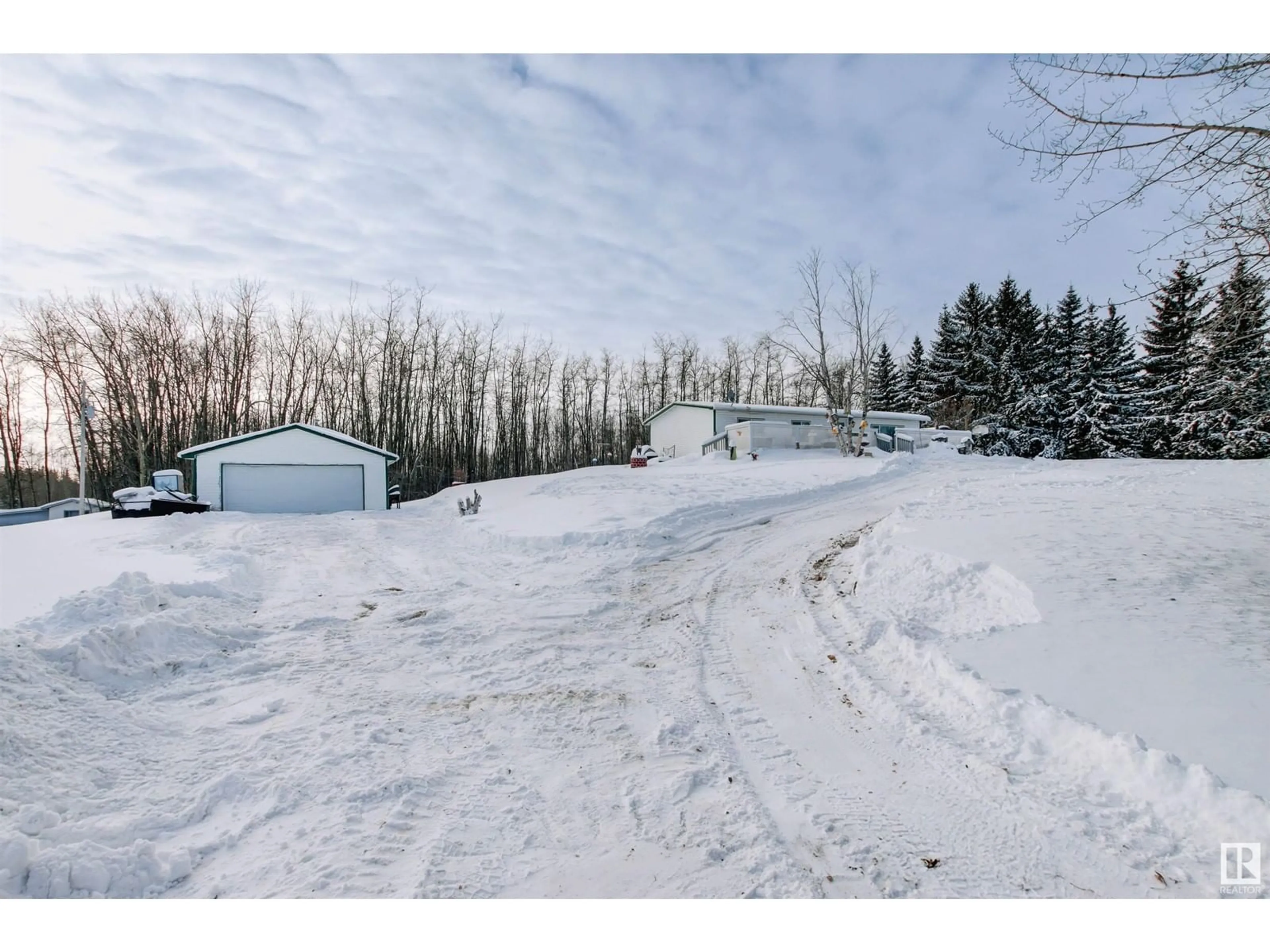 A pic from outside/outdoor area/front of a property/back of a property/a pic from drone, unknown for #121 53304 RGE ROAD 30, Rural Parkland County Alberta T0E0H0