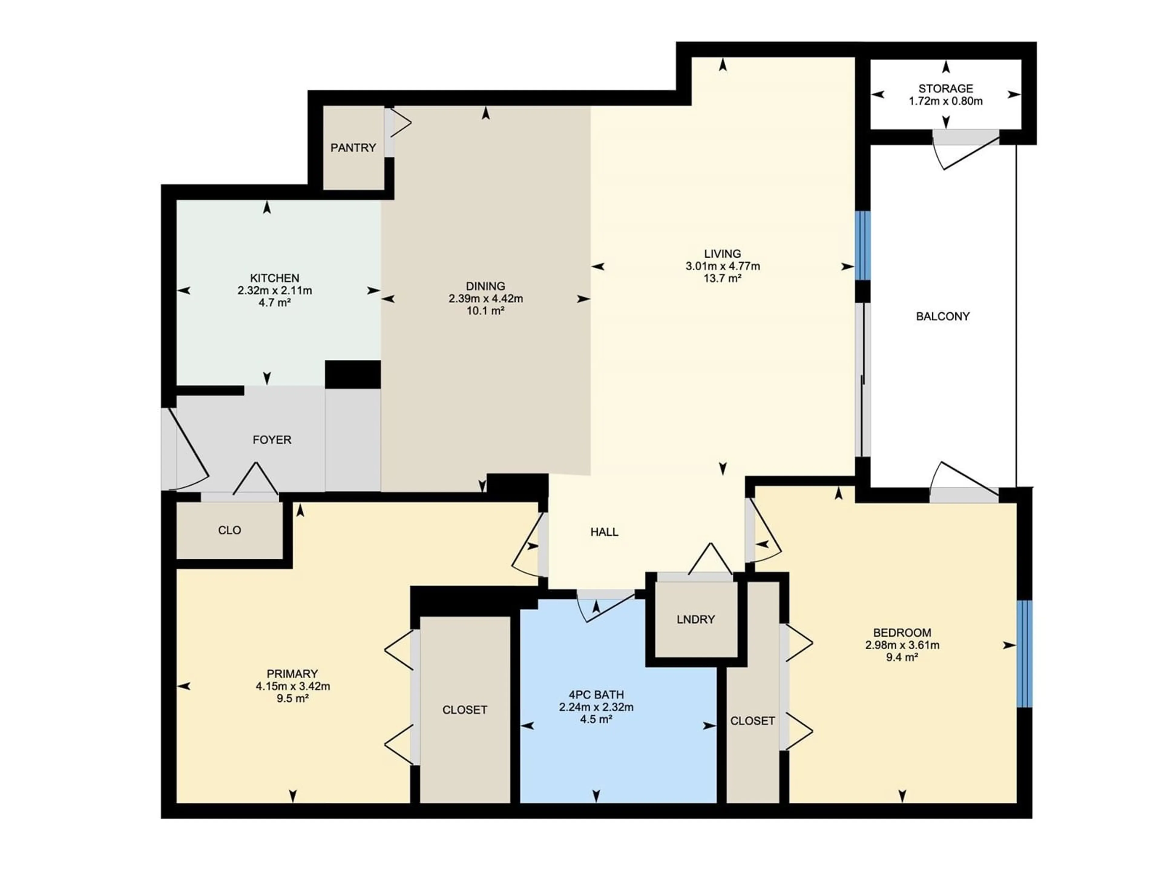 Floor plan for #807 10319 111 ST NW, Edmonton Alberta T5K0A2