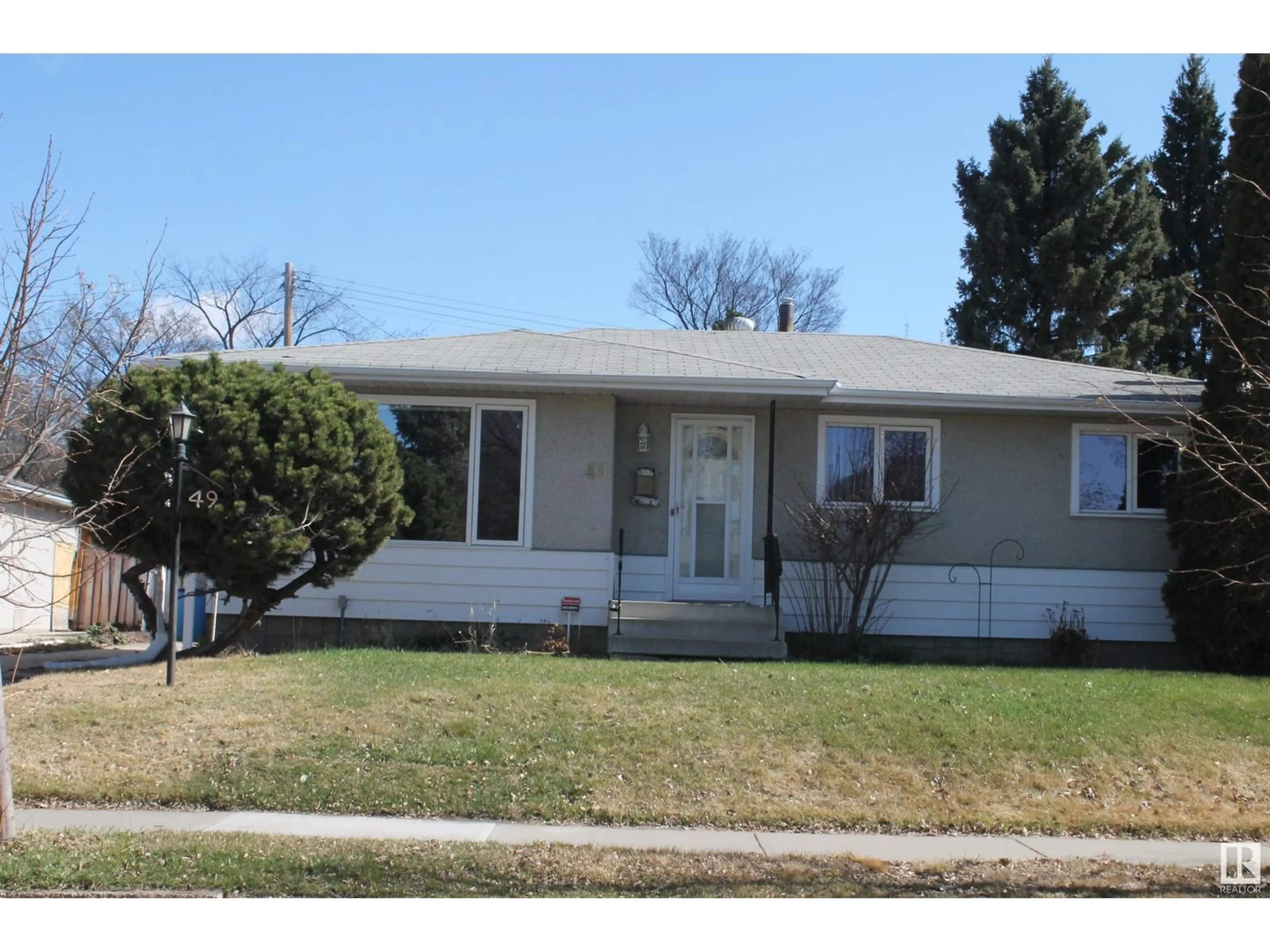 Home with vinyl exterior material, street for 49 Sheridan DR, St. Albert Alberta T8N1N1