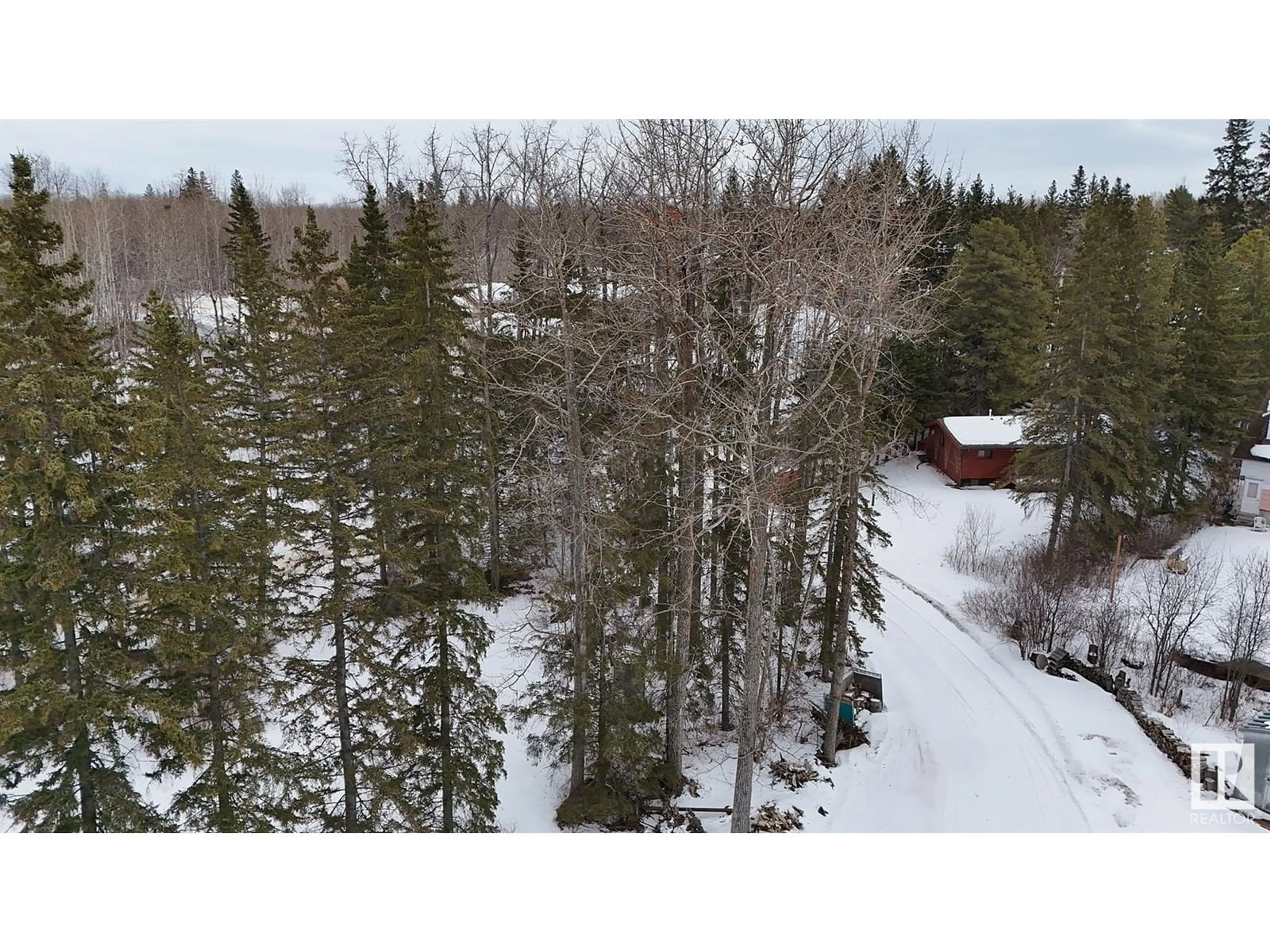 A pic from outside/outdoor area/front of a property/back of a property/a pic from drone, forest/trees view for 704 53102 RANGE ROAD 40, Rural Parkland County Alberta T0E2Y0