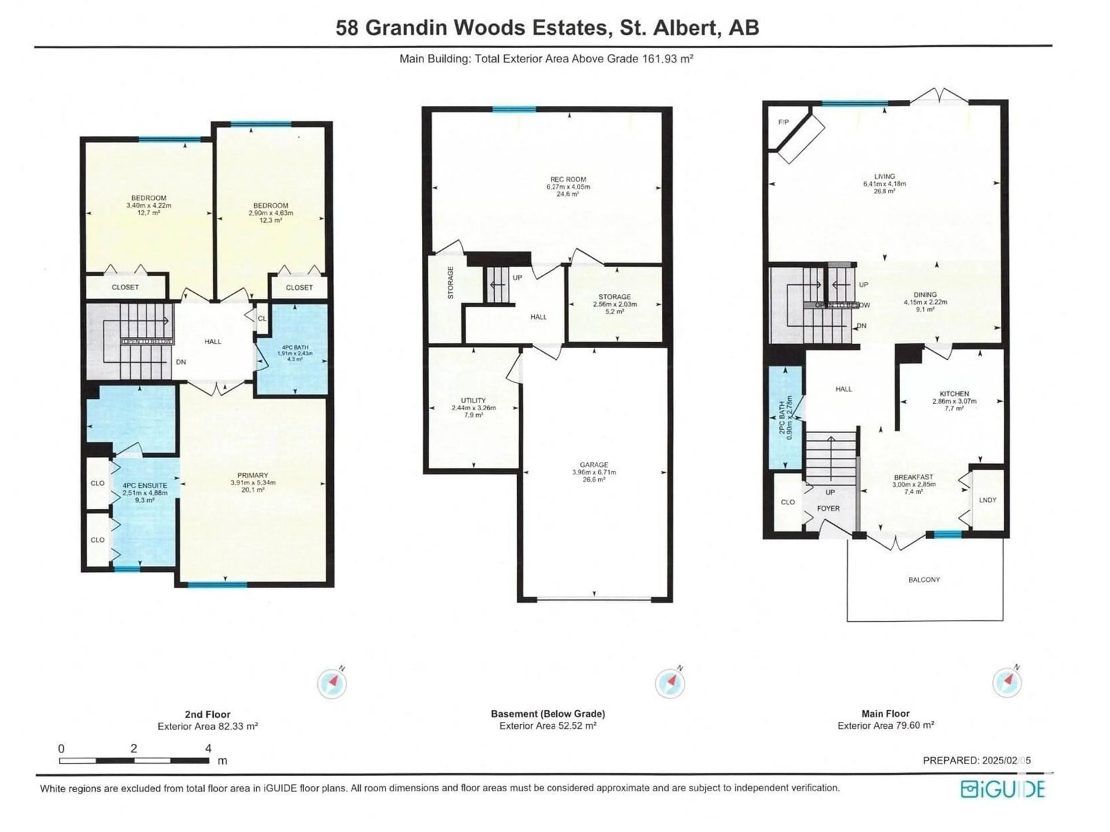 Floor plan for #58 Grandin Woods Estates, St. Albert Alberta T8N2Y4