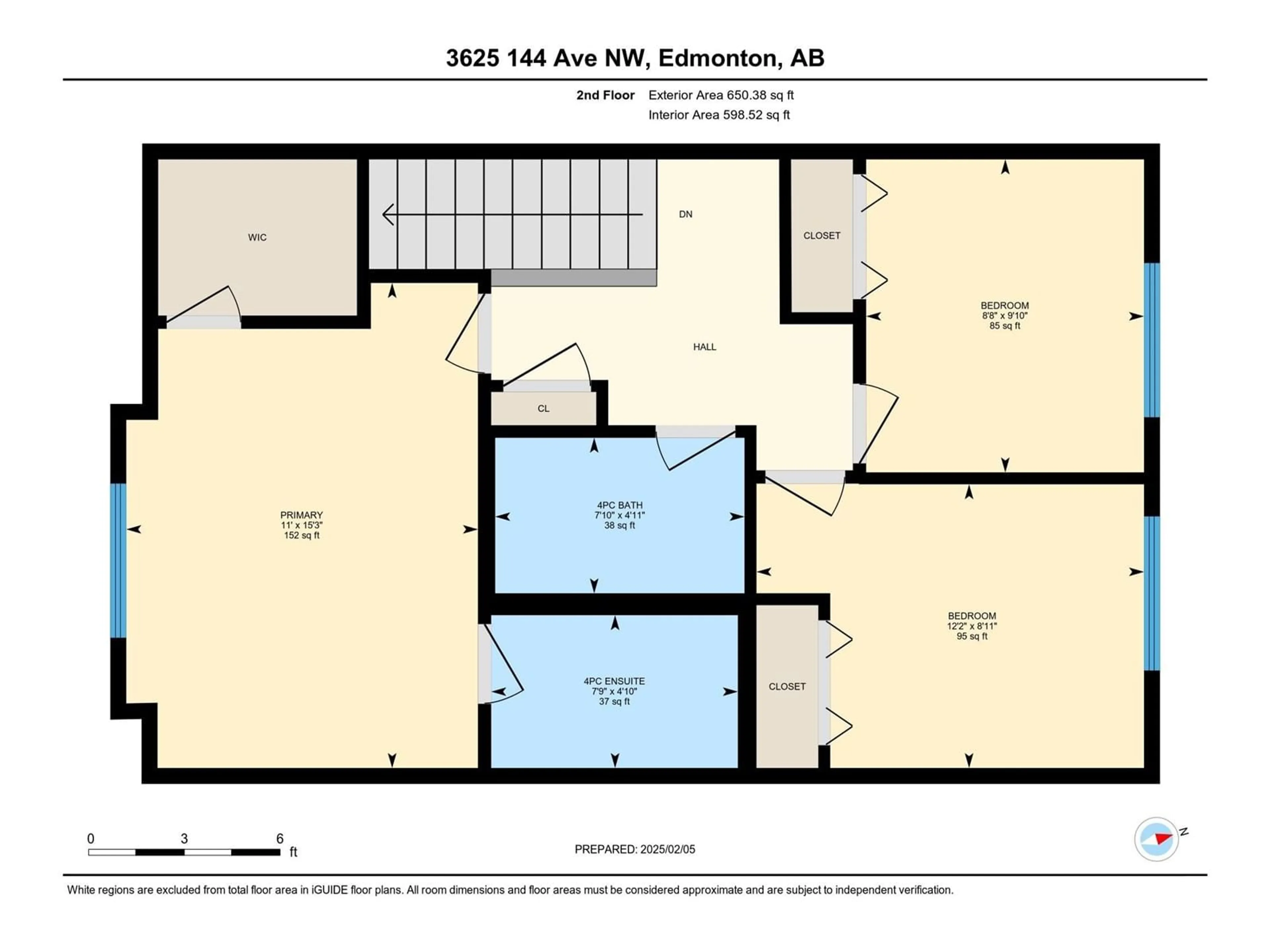 Floor plan for #60 3625 144 AV NW, Edmonton Alberta T5Y0T3