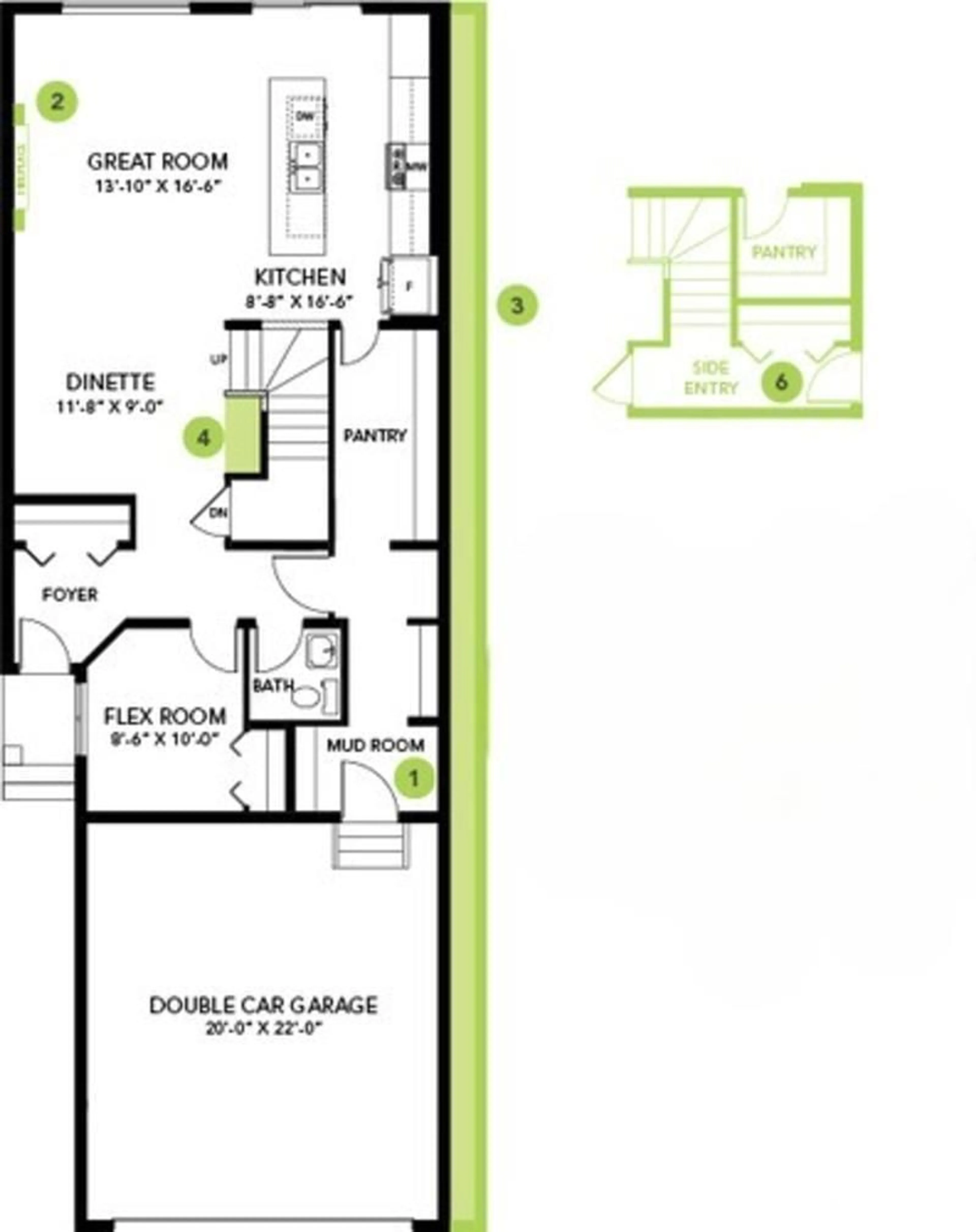 Floor plan for 7252 182 AV NW, Edmonton Alberta T5Z0J1