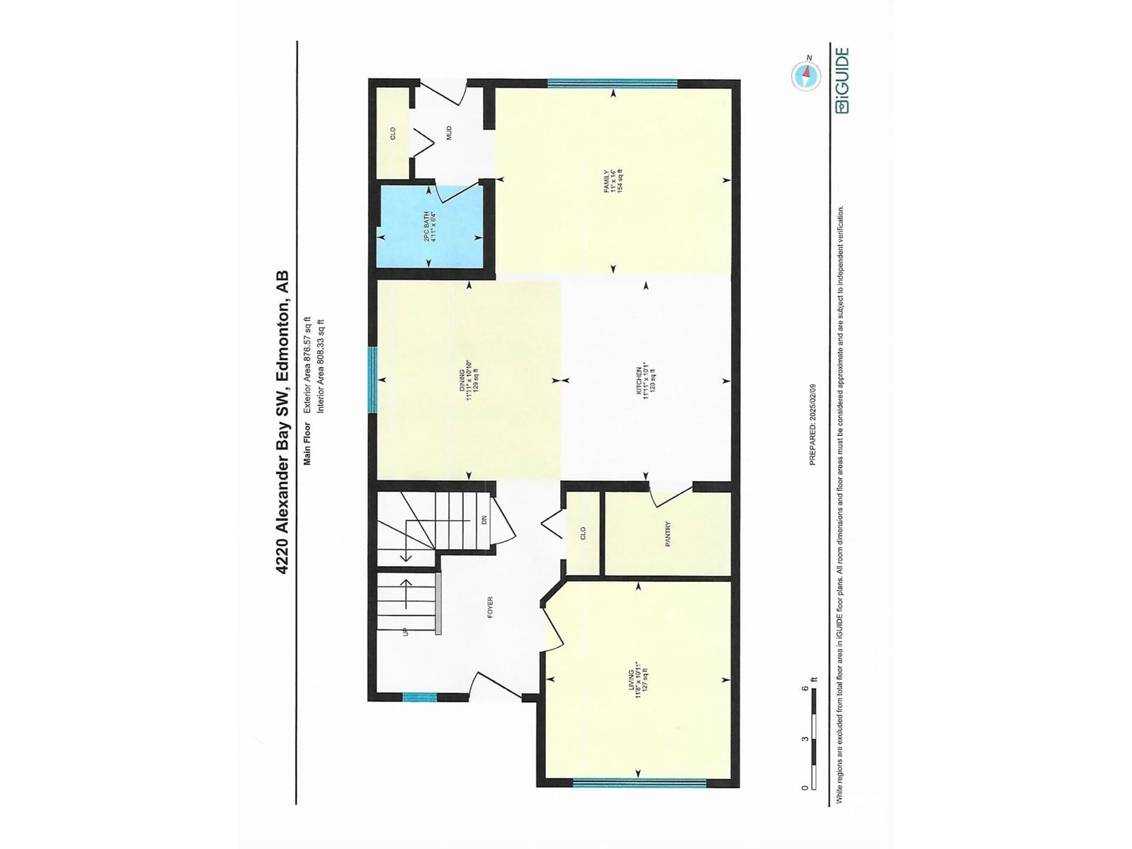 Floor plan for 4220 ALEXANDER BAY BA SW, Edmonton Alberta T6W2C8