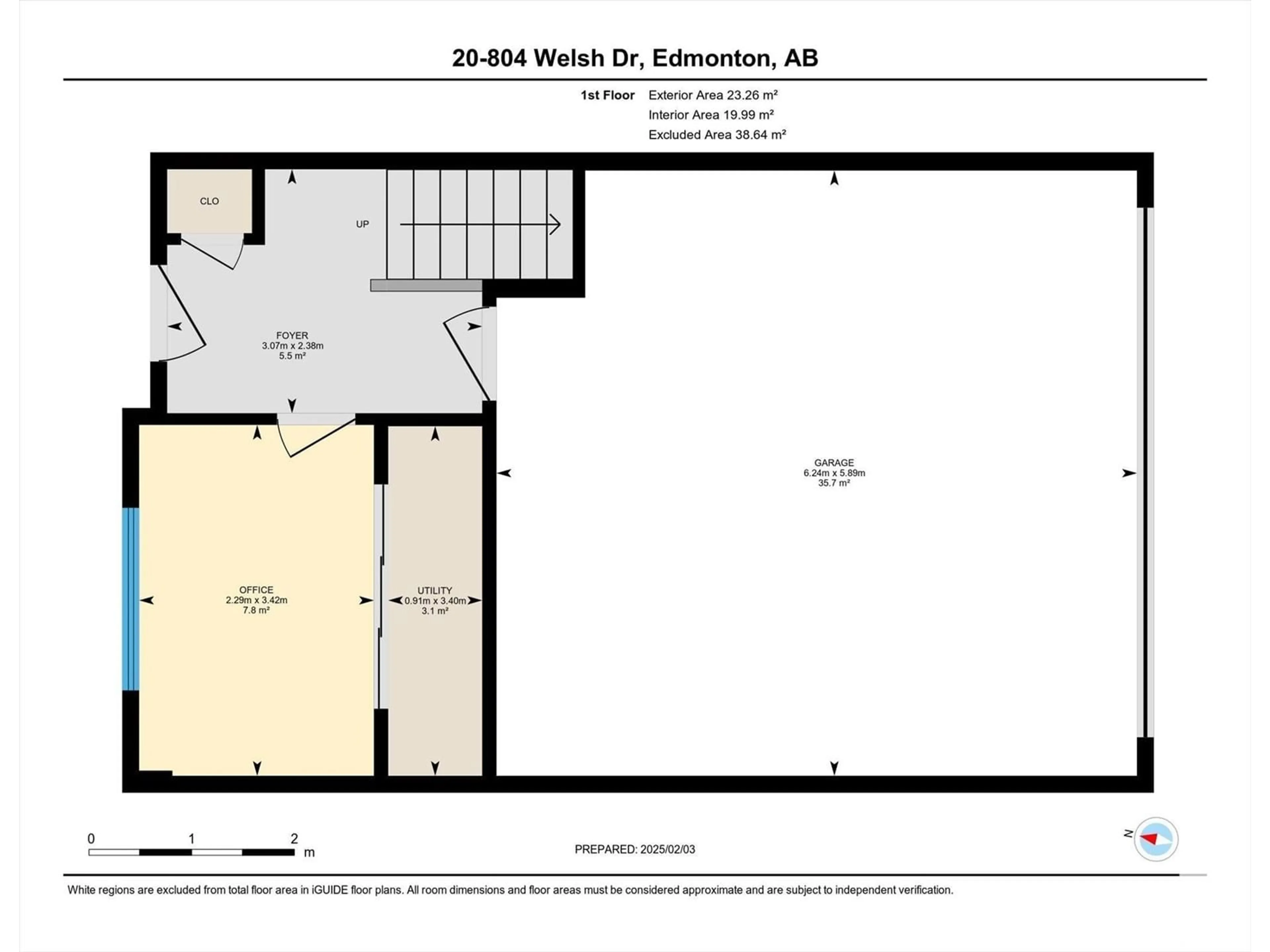 Floor plan for #20 804 WELSH DR SW, Edmonton Alberta T6X1Y8