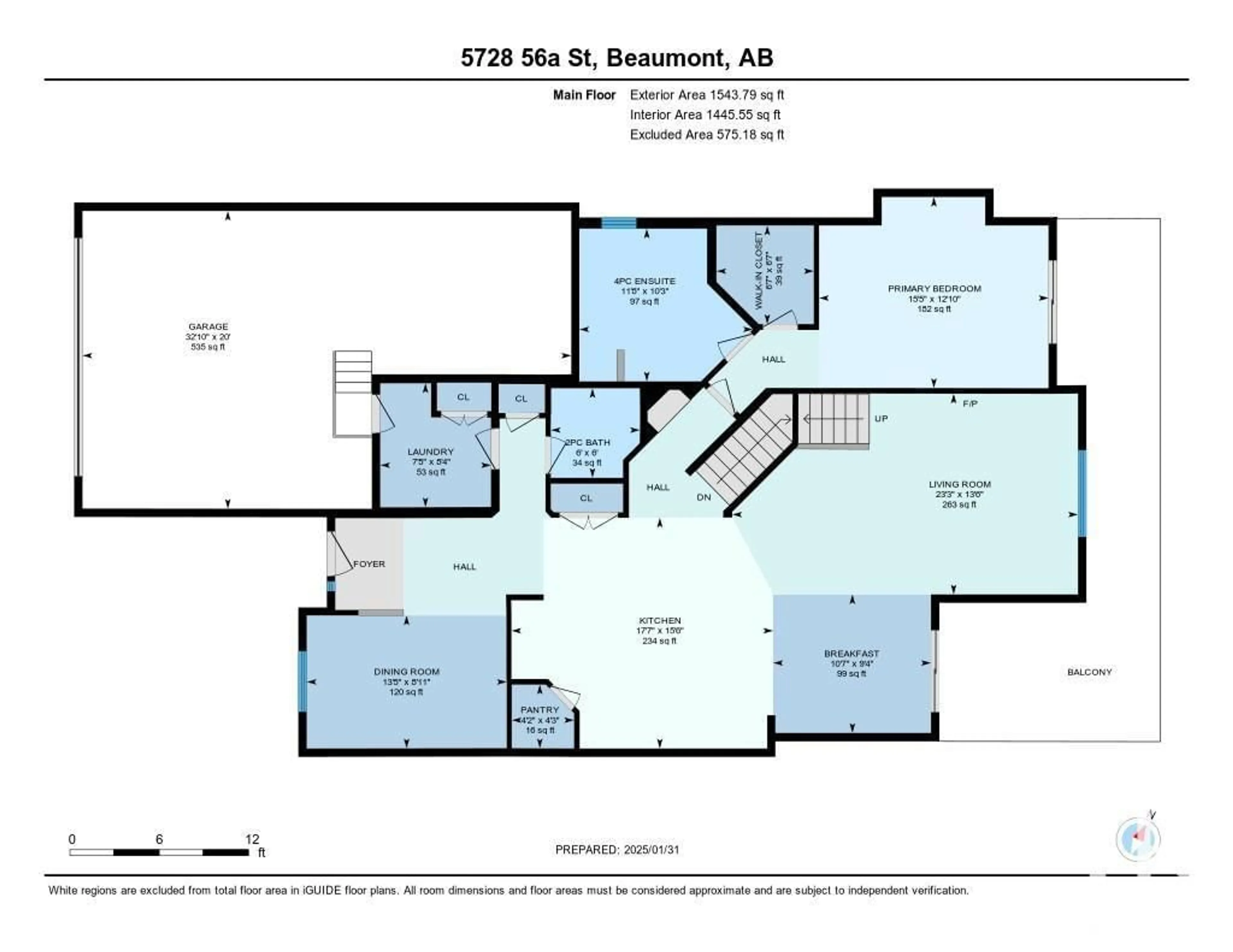 Floor plan for 5728 56A ST, Beaumont Alberta T4X0G2