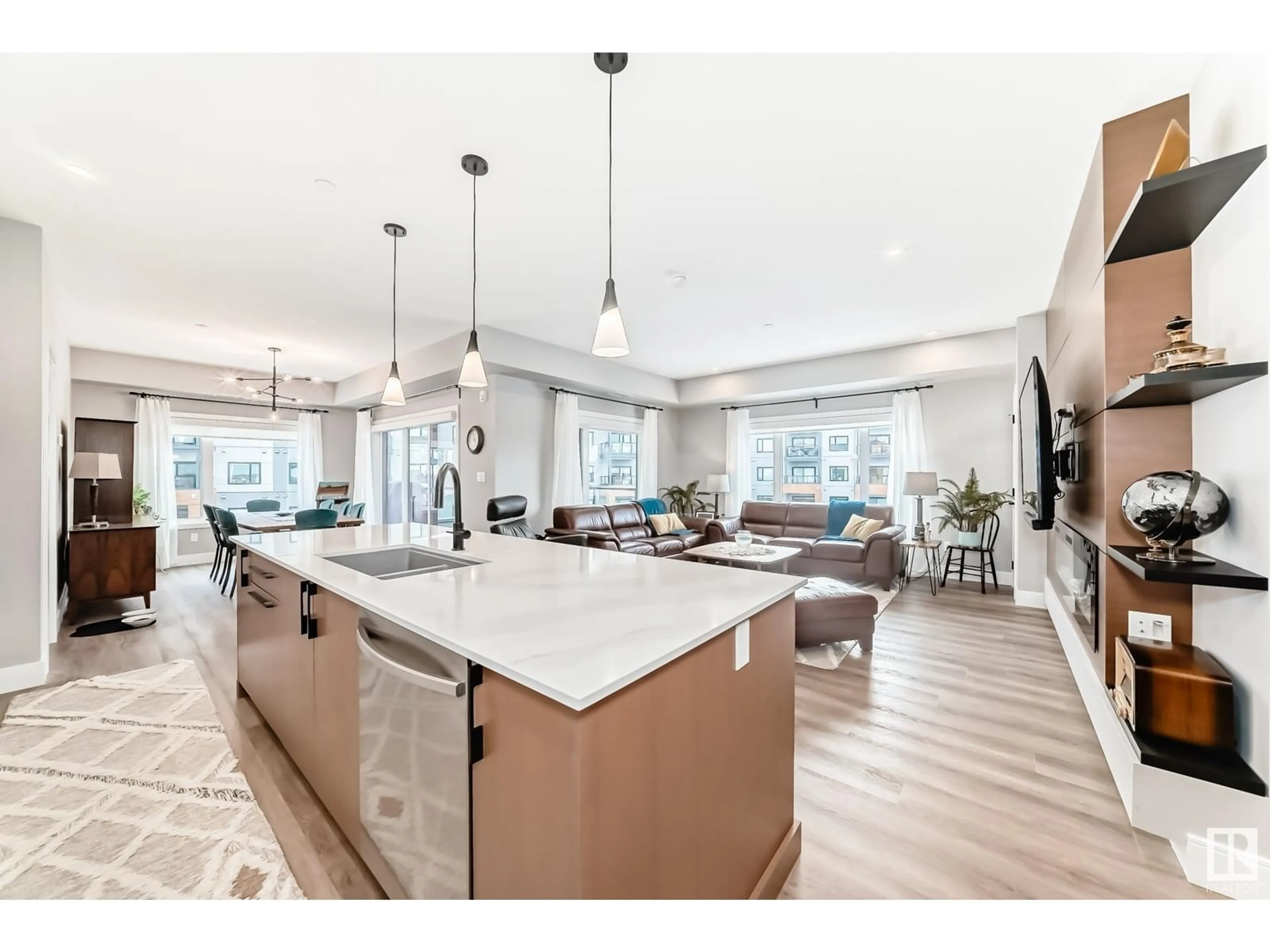 Open concept kitchen, unknown for #317 7471 May CM NW, Edmonton Alberta T6R0X5