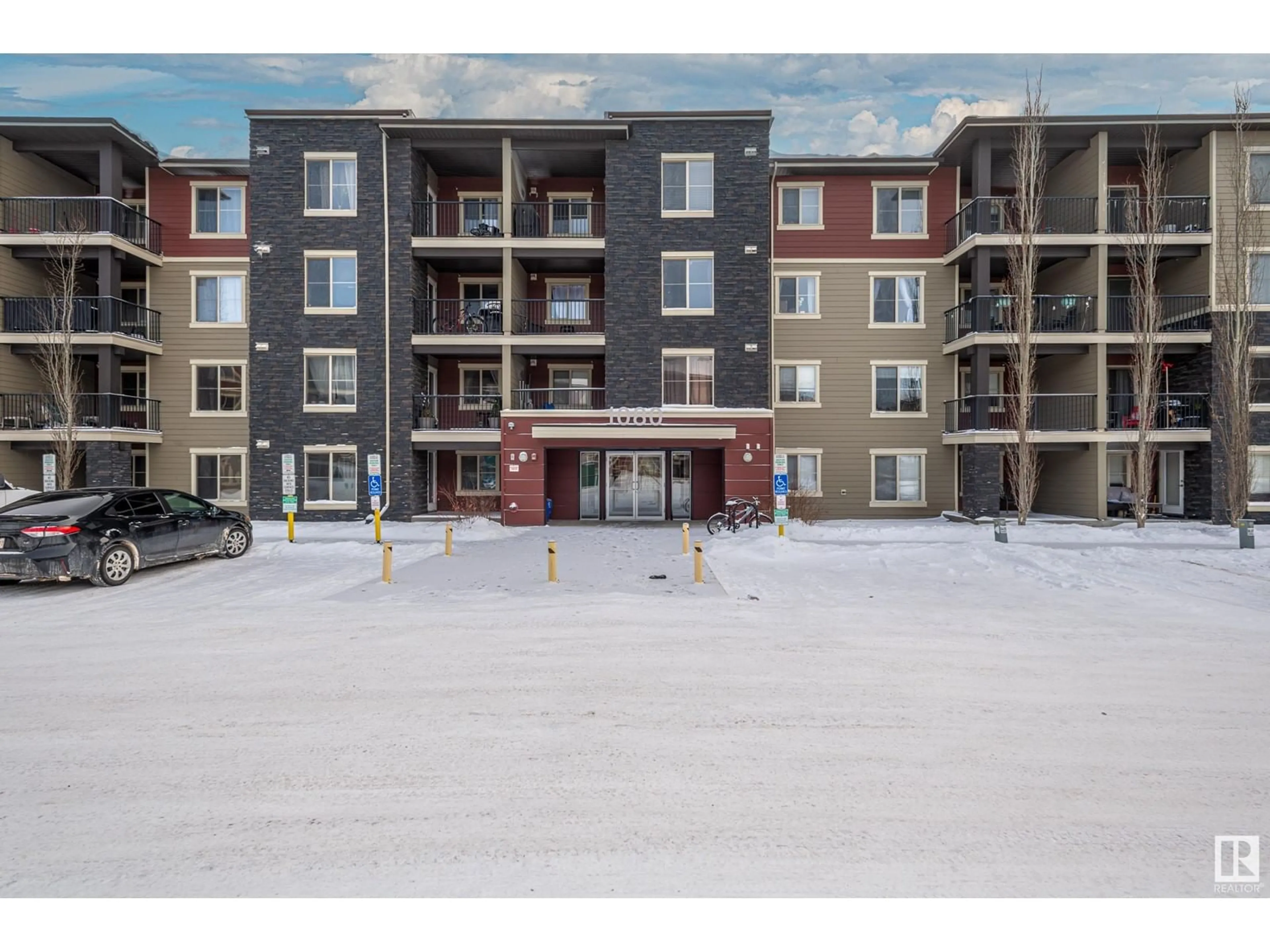 A pic from outside/outdoor area/front of a property/back of a property/a pic from drone, building for #213 1080 McConachie BV NW, Edmonton Alberta T5Y0X2