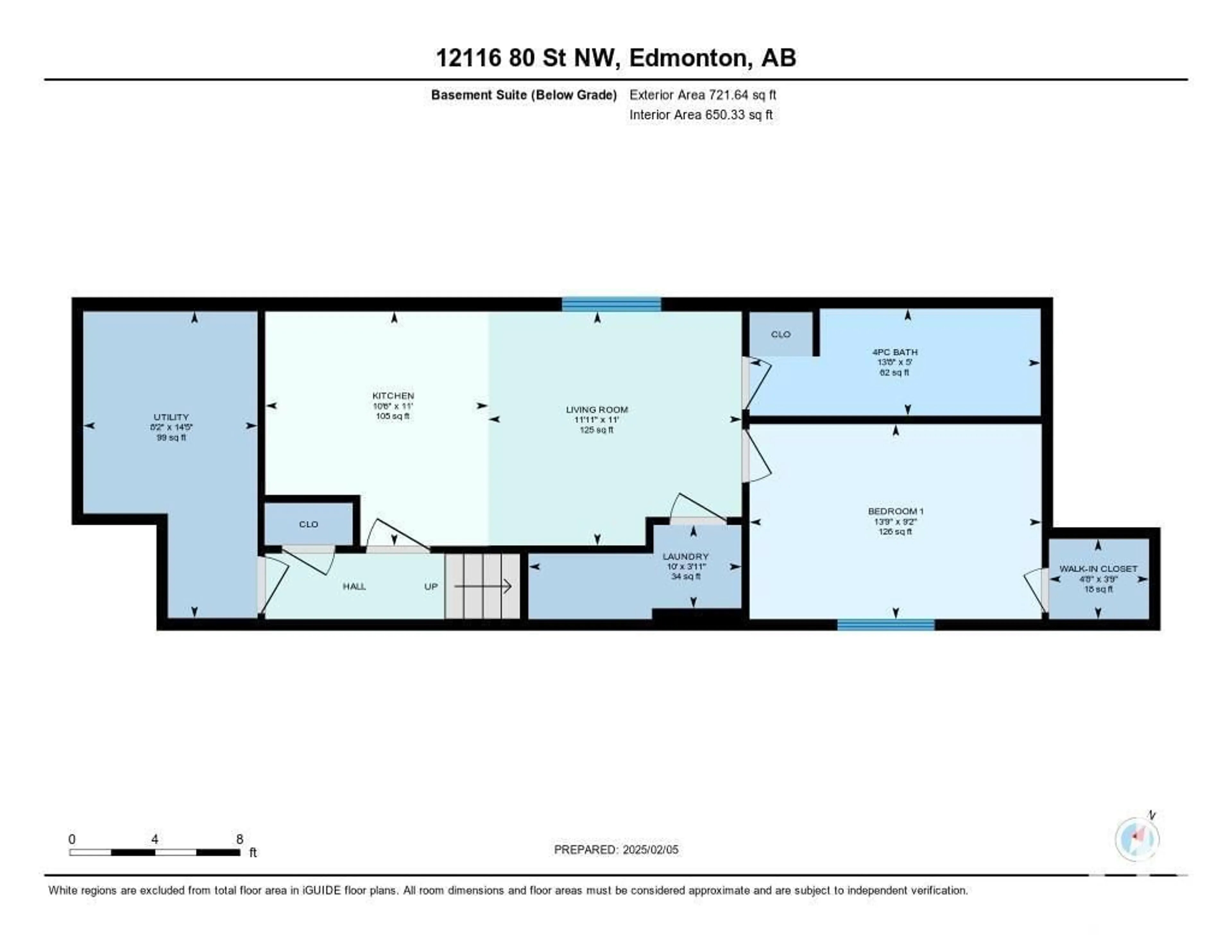 Floor plan for 12116 80 ST NW, Edmonton Alberta T5B2B1