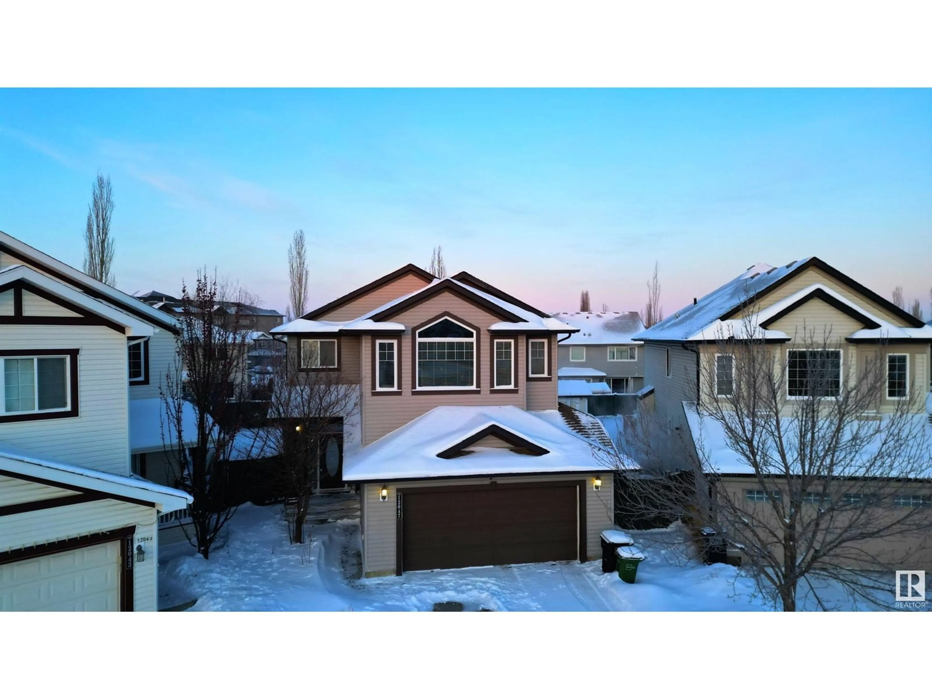 A pic from outside/outdoor area/front of a property/back of a property/a pic from drone, street for 12047 20 AV SW, Edmonton Alberta T6W0A8