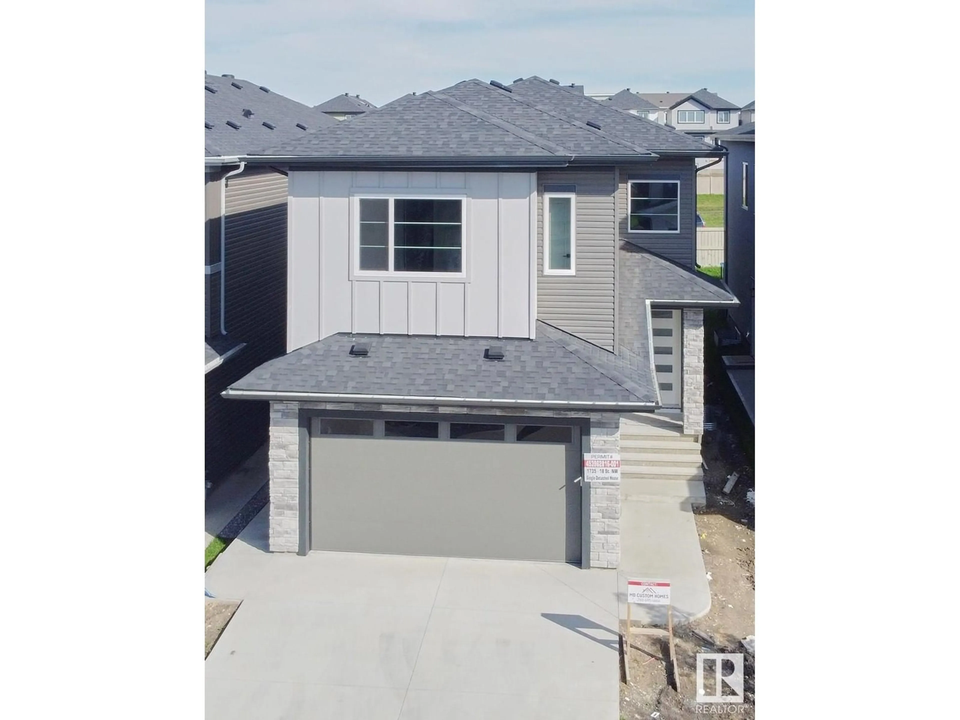 A pic from outside/outdoor area/front of a property/back of a property/a pic from drone, street for 1735 18 ST NW, Edmonton Alberta T6T2N2