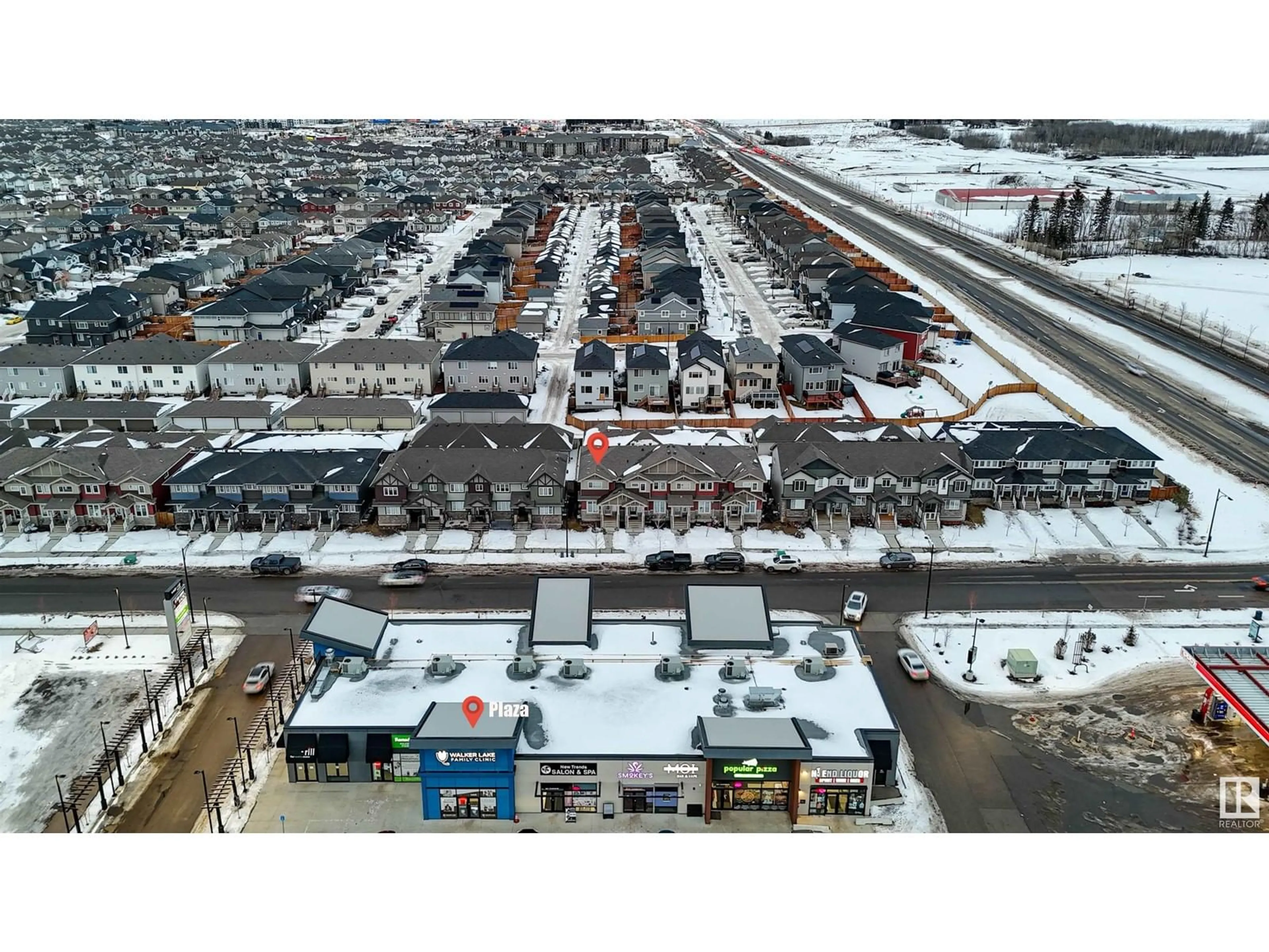 A pic from outside/outdoor area/front of a property/back of a property/a pic from drone, street for 5028 22 AVE SW SW SW, Edmonton Alberta T6K2H7