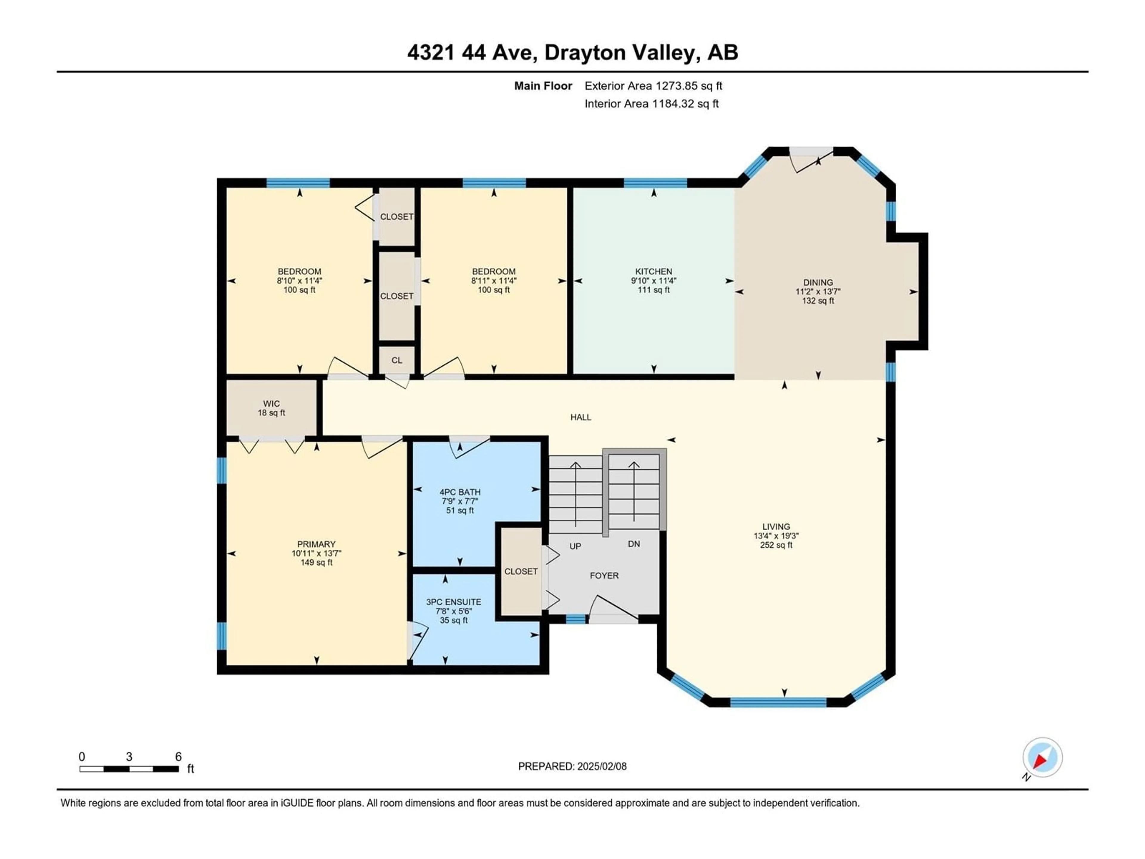 Floor plan for 4321 44 AV, Drayton Valley Alberta T7A1G2