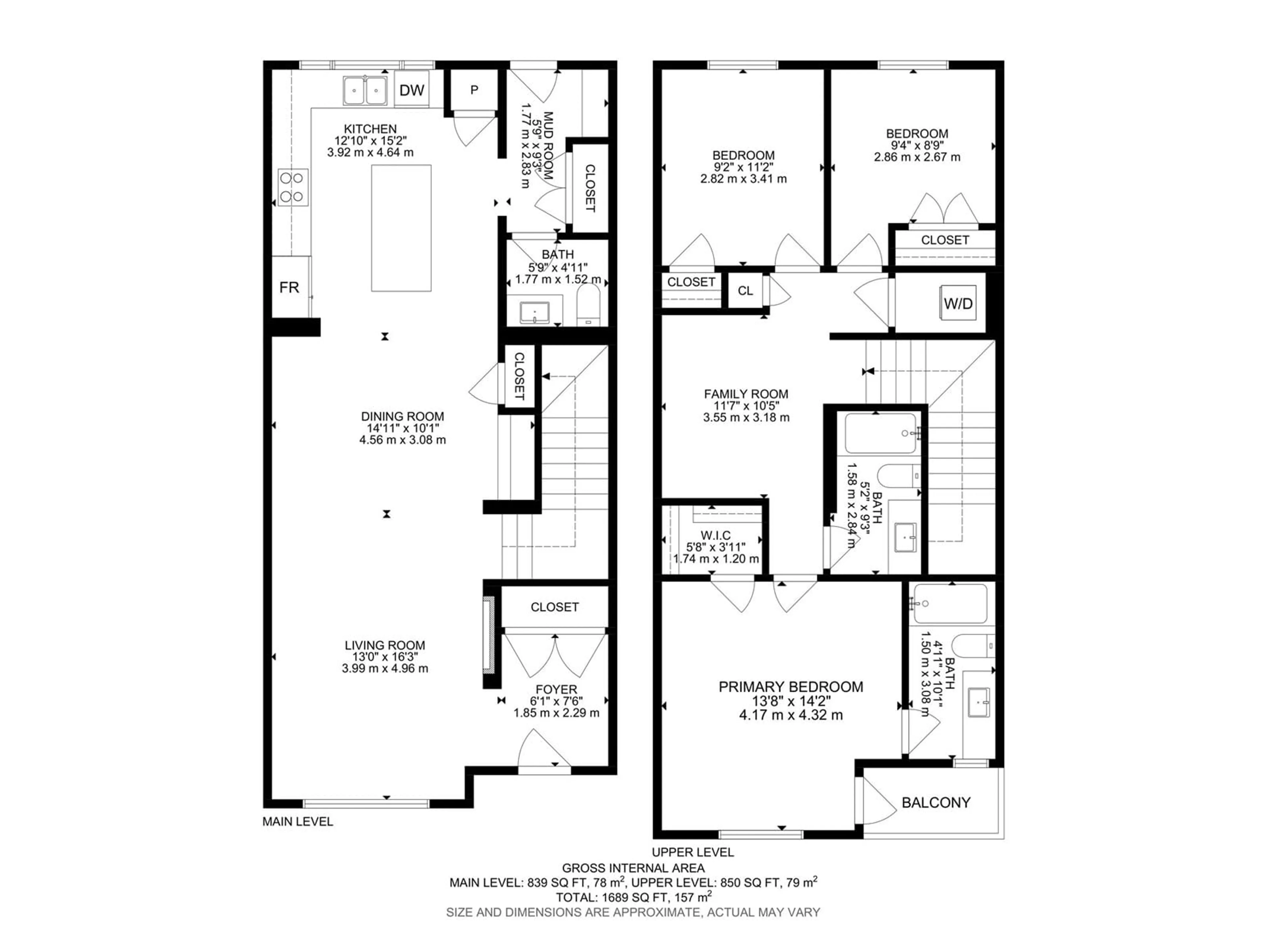 Floor plan for 210 STARLING WY, Fort Saskatchewan Alberta T8L0X9