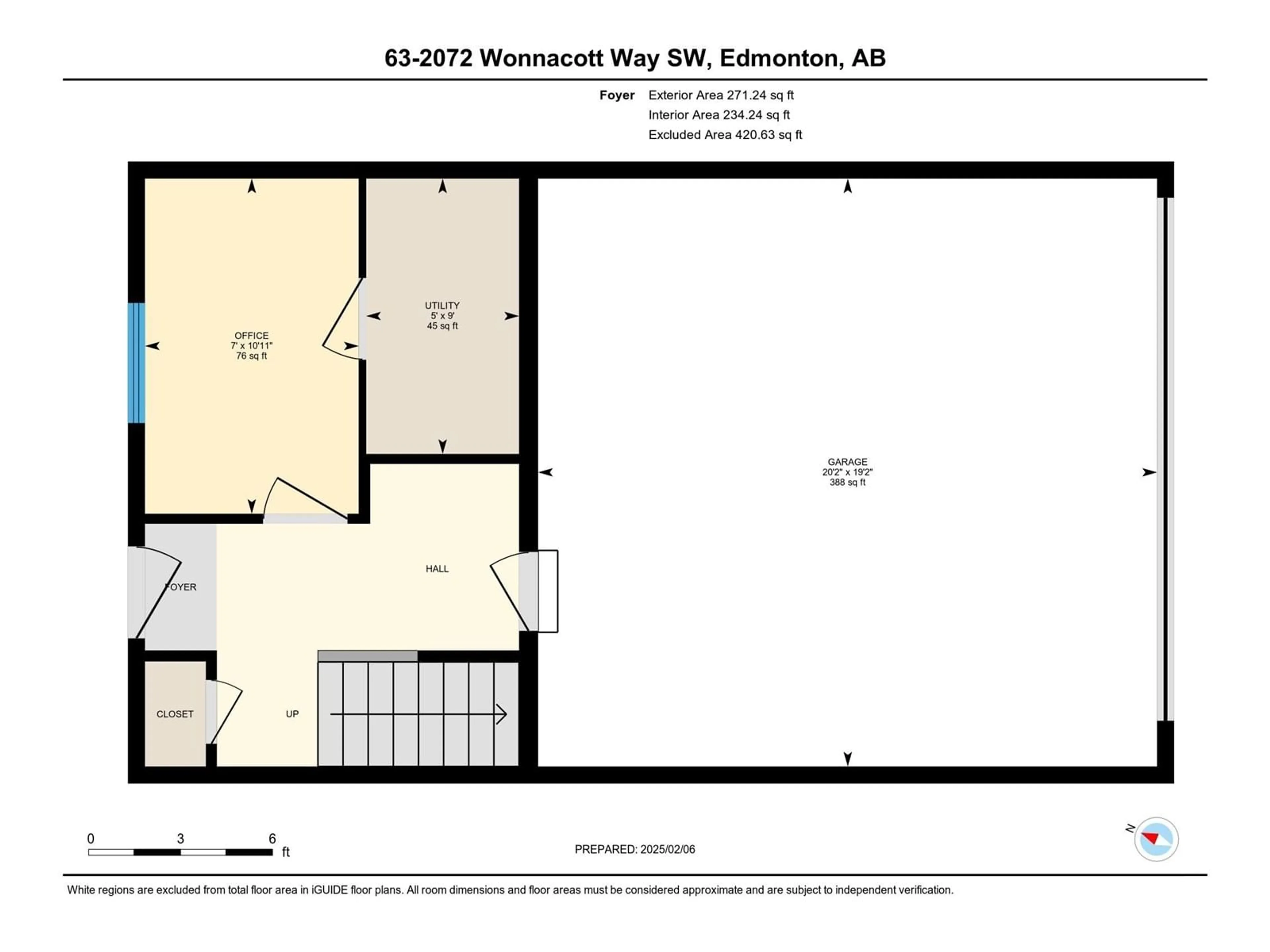 Floor plan for #63 2072 Wonnacott WY SW, Edmonton Alberta T6X2V7