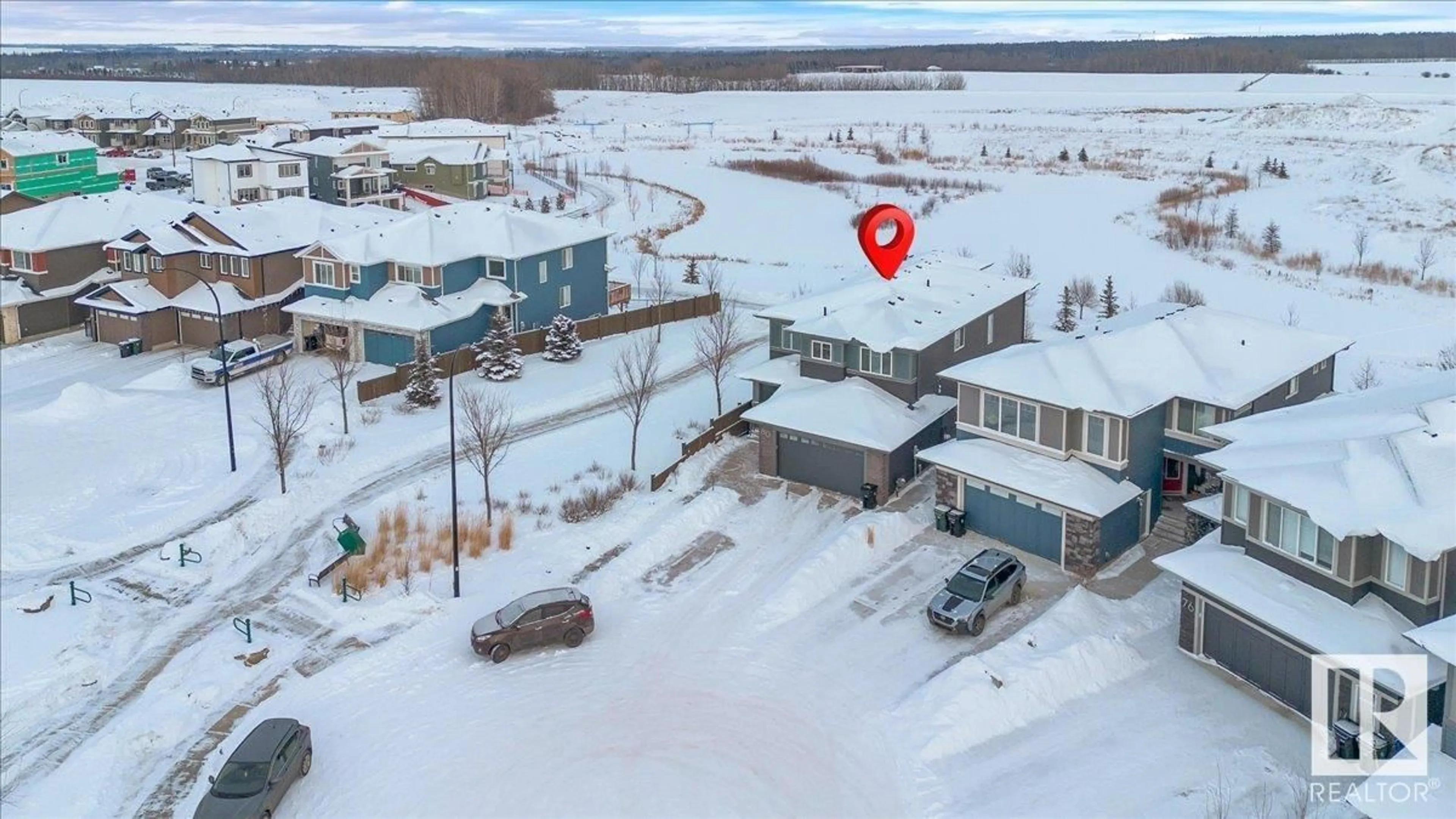 A pic from outside/outdoor area/front of a property/back of a property/a pic from drone, building for 80 PROSPECT PL, Spruce Grove Alberta T7X0E2