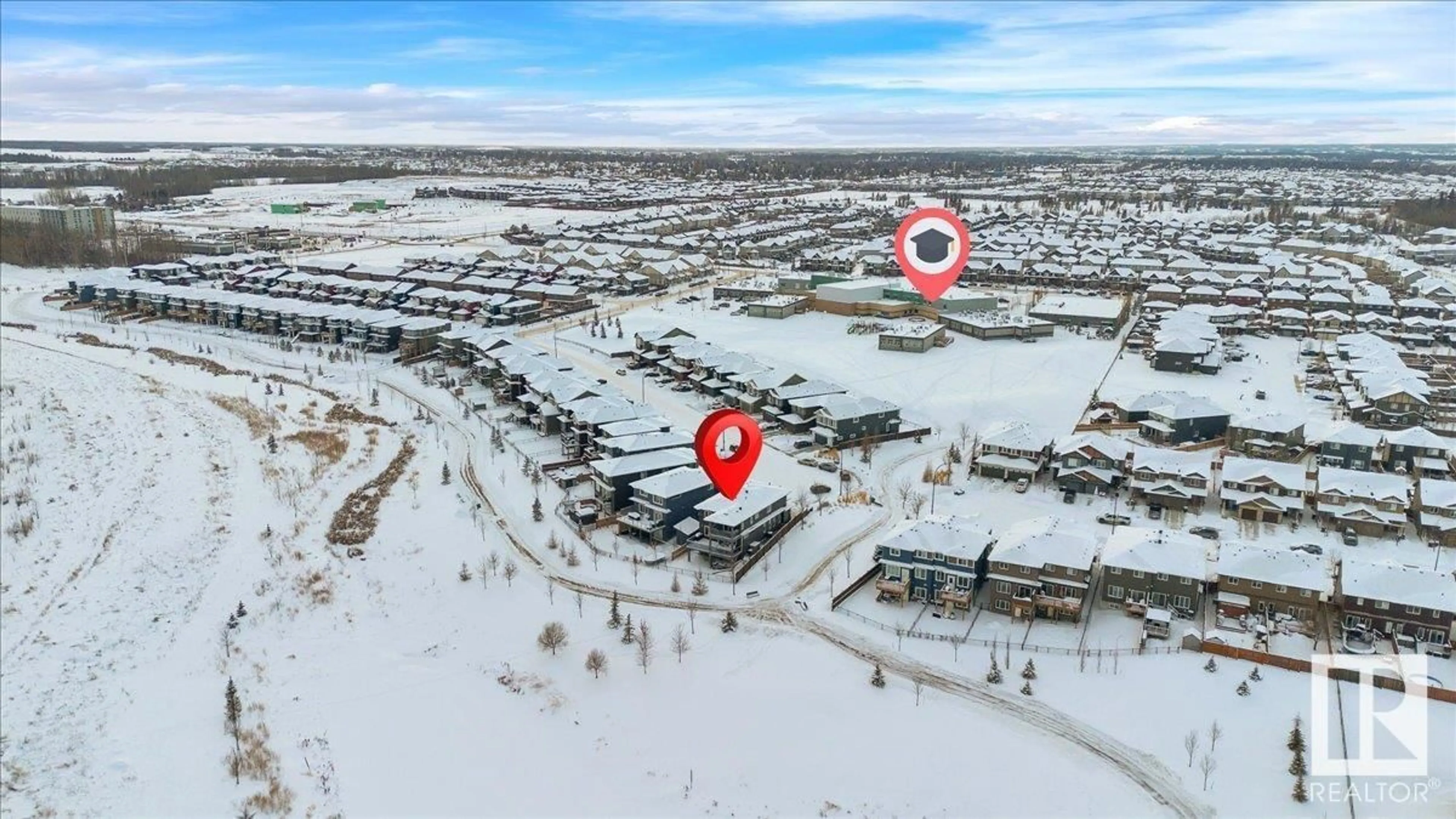 A pic from outside/outdoor area/front of a property/back of a property/a pic from drone, street for 80 PROSPECT PL, Spruce Grove Alberta T7X0E2