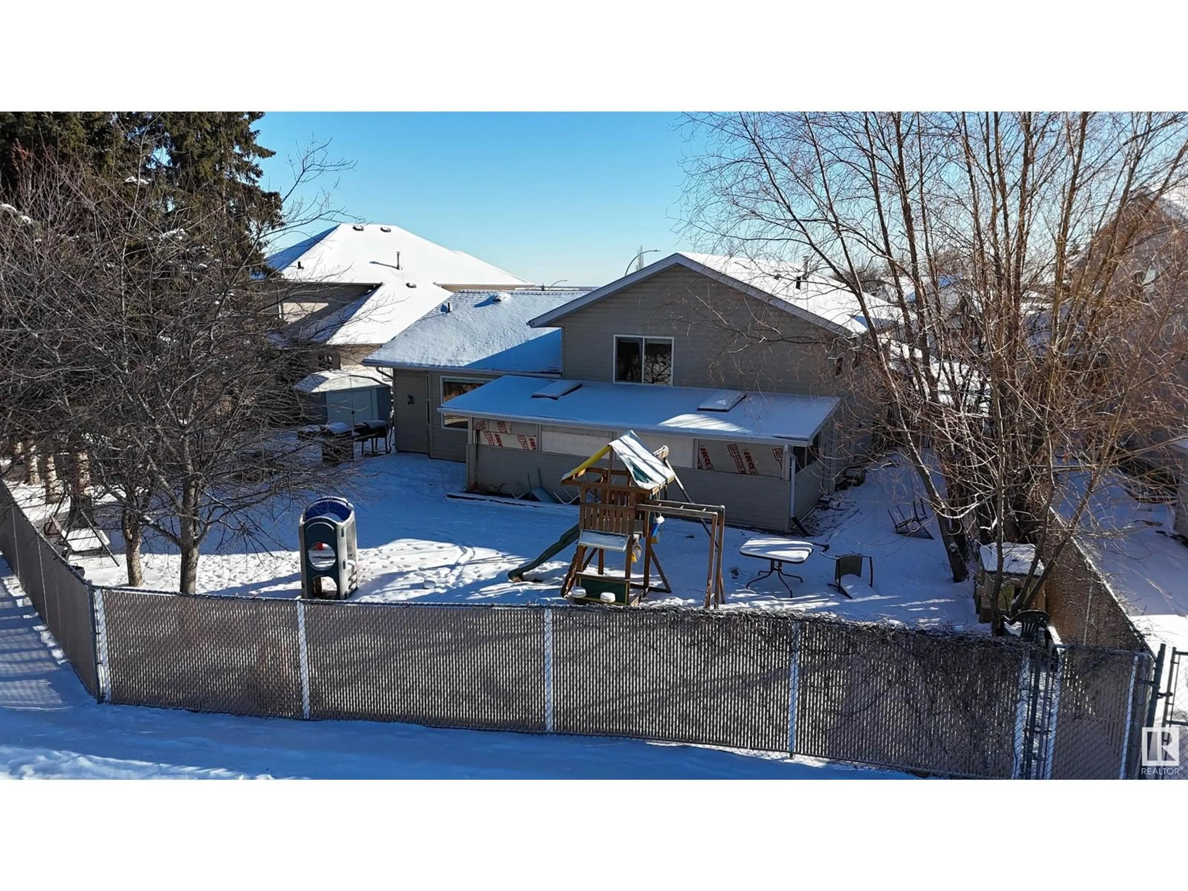 A pic from outside/outdoor area/front of a property/back of a property/a pic from drone, mountain view for 3928 48 AV, Drayton Valley Alberta T7A1V7