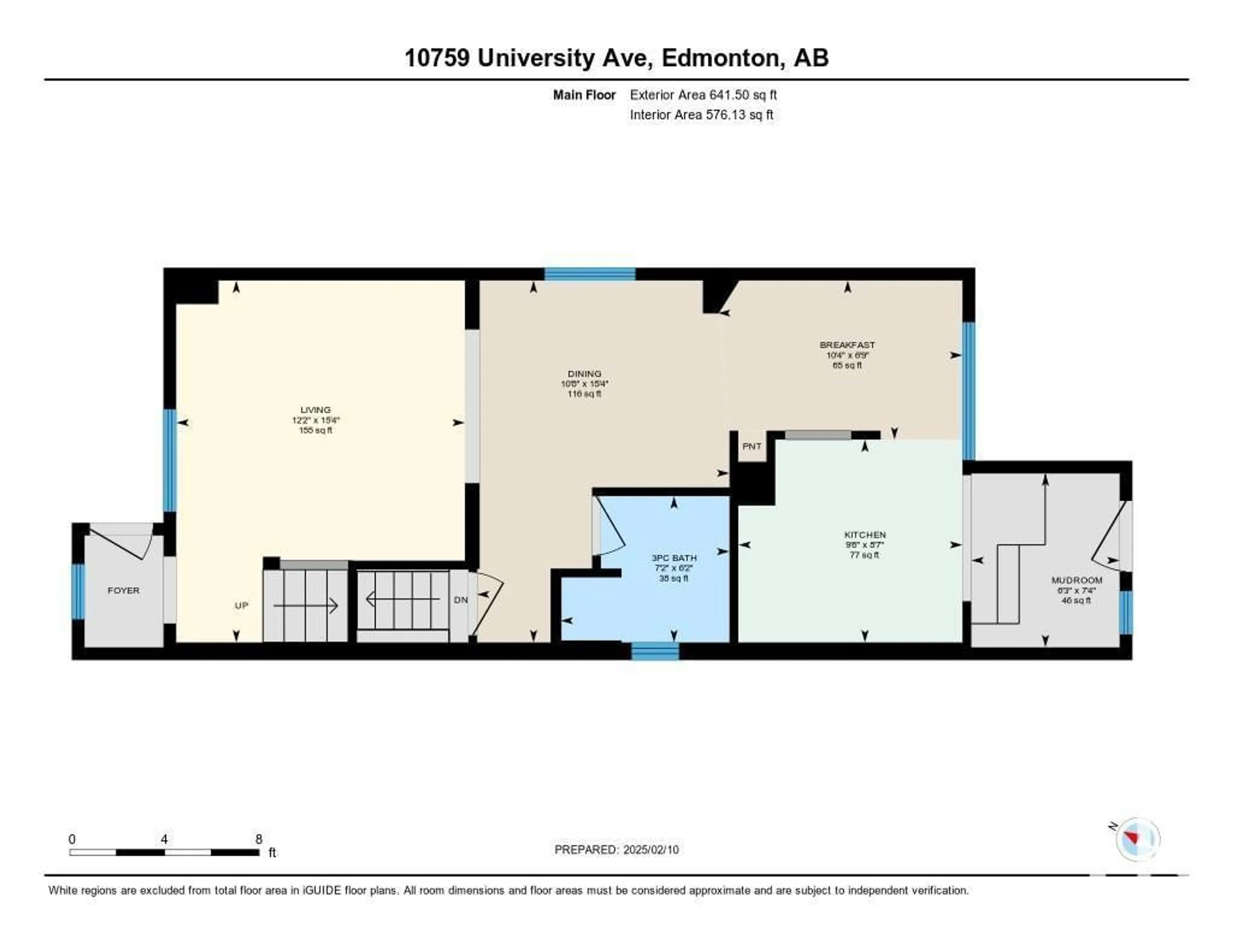 Floor plan for 10759 UNIVERSITY AV NW, Edmonton Alberta T6E4P8