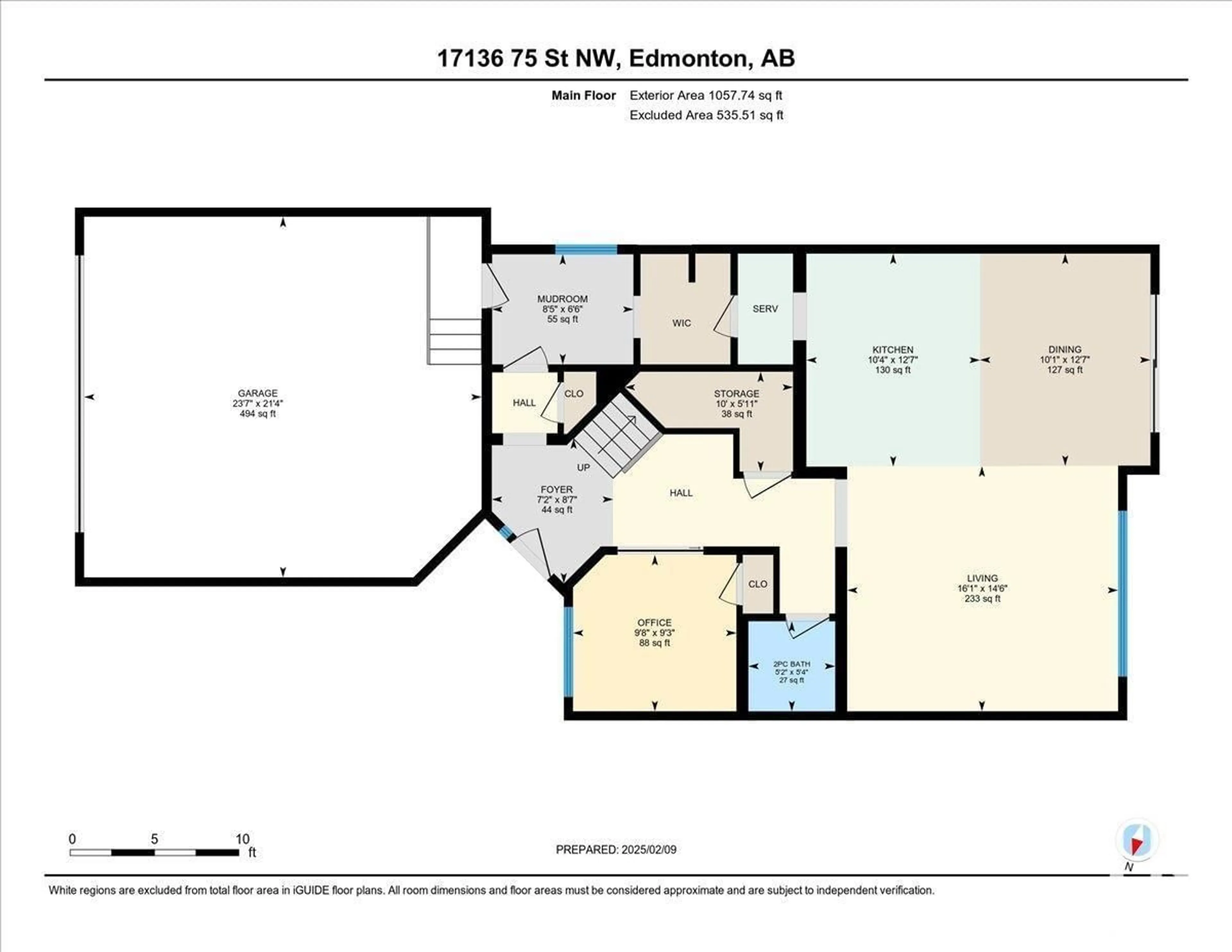 Floor plan for 17136 75 ST NW, Edmonton Alberta T5Z0B7