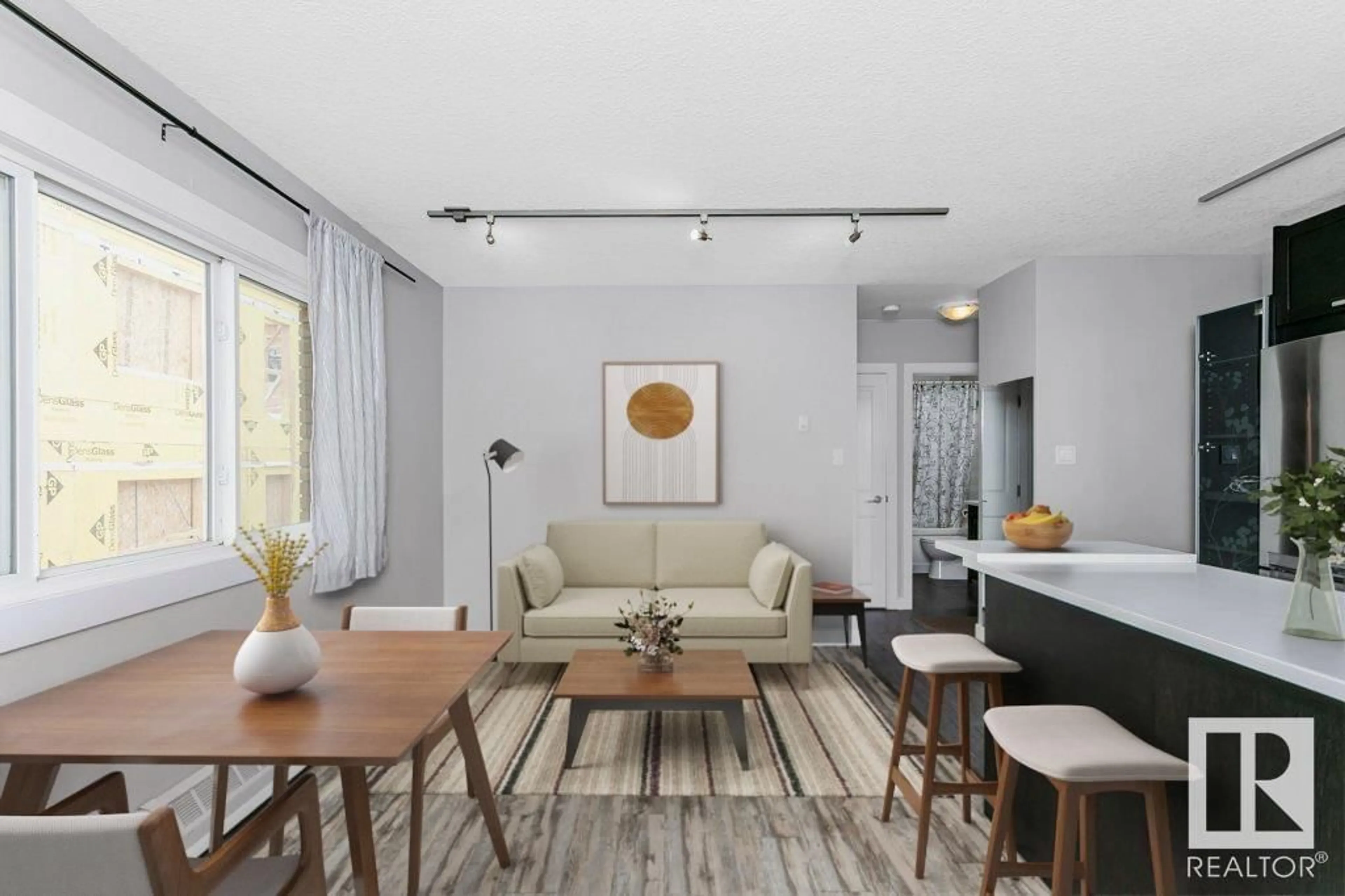Living room with furniture, unknown for 10015 - 35 83 AV, Edmonton Alberta T6E2C3