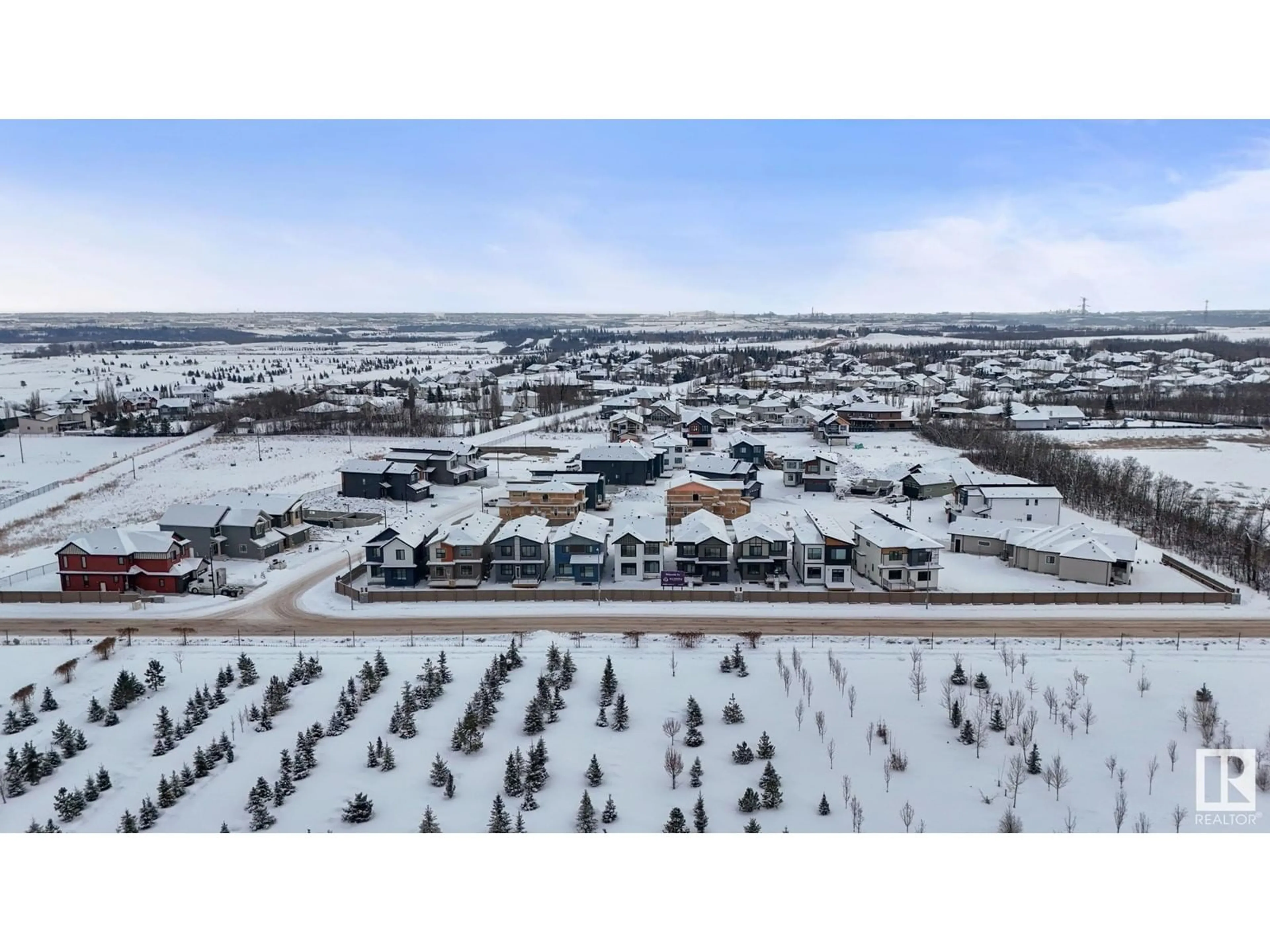 A pic from outside/outdoor area/front of a property/back of a property/a pic from drone, unknown for 280 166 AV NE, Edmonton Alberta T5Y4J2