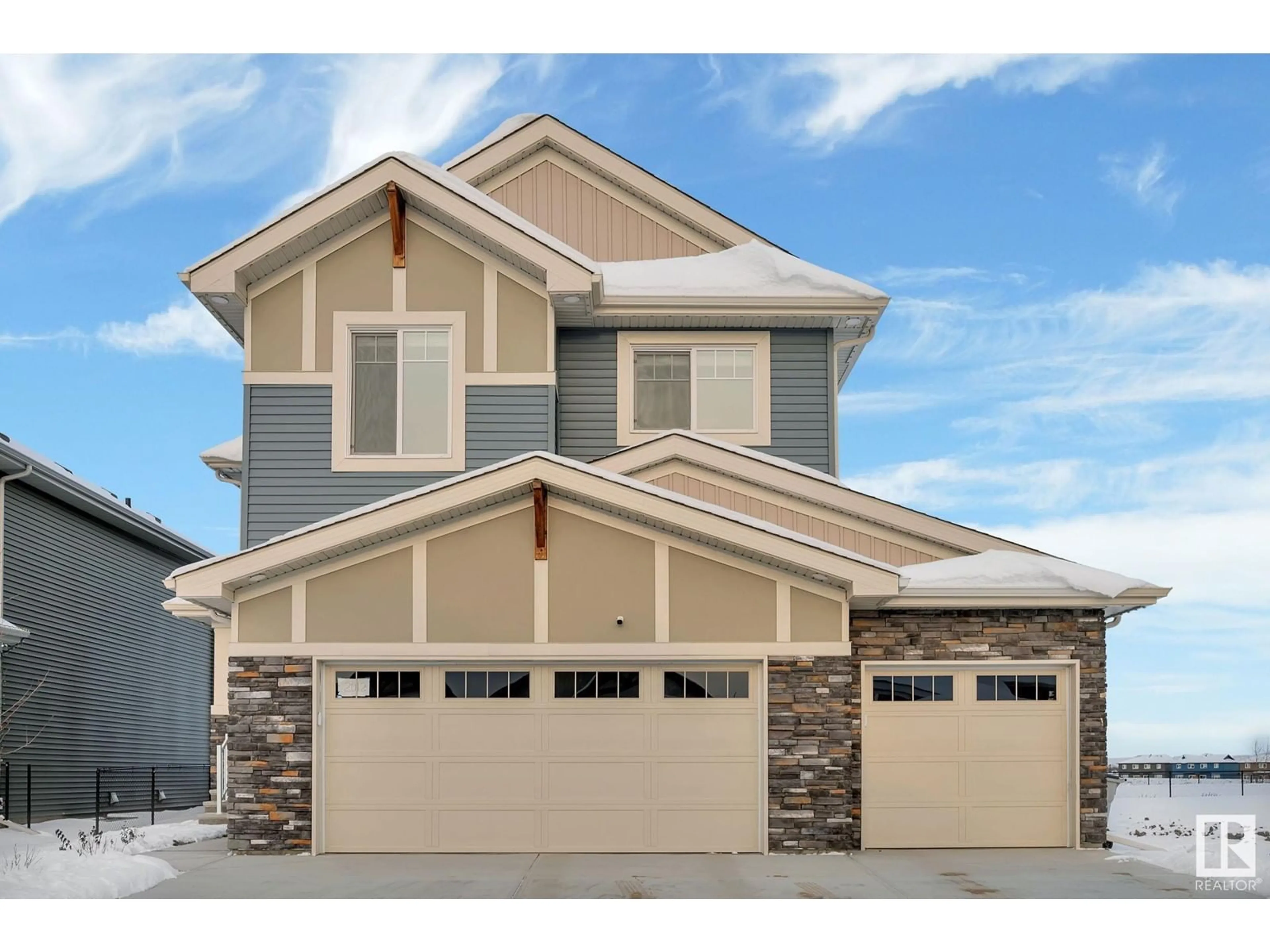 Home with vinyl exterior material, street for 2012 GENESIS LN, Stony Plain Alberta T7Z0K5