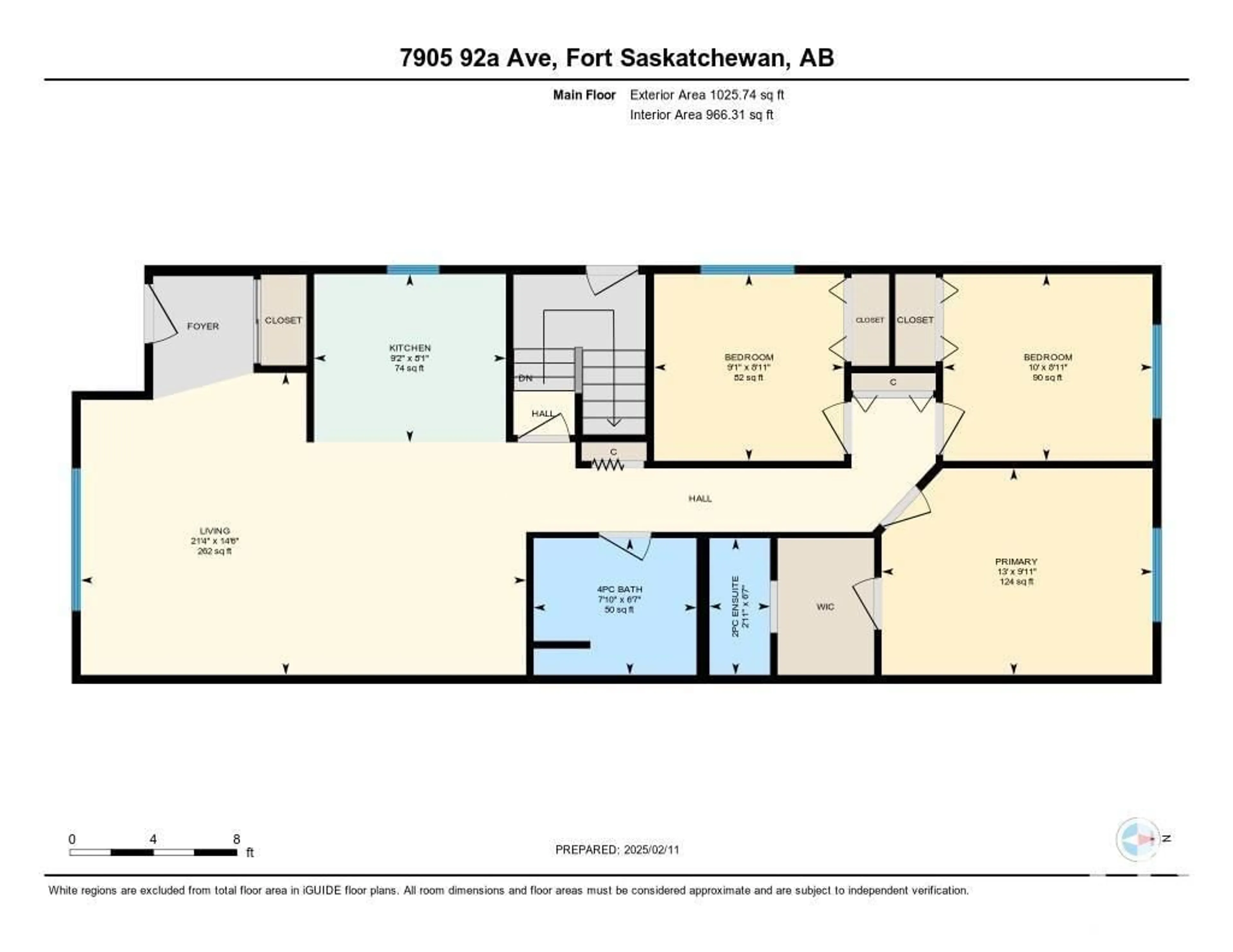 Floor plan for 7905 92A AV, Fort Saskatchewan Alberta T8L3M5