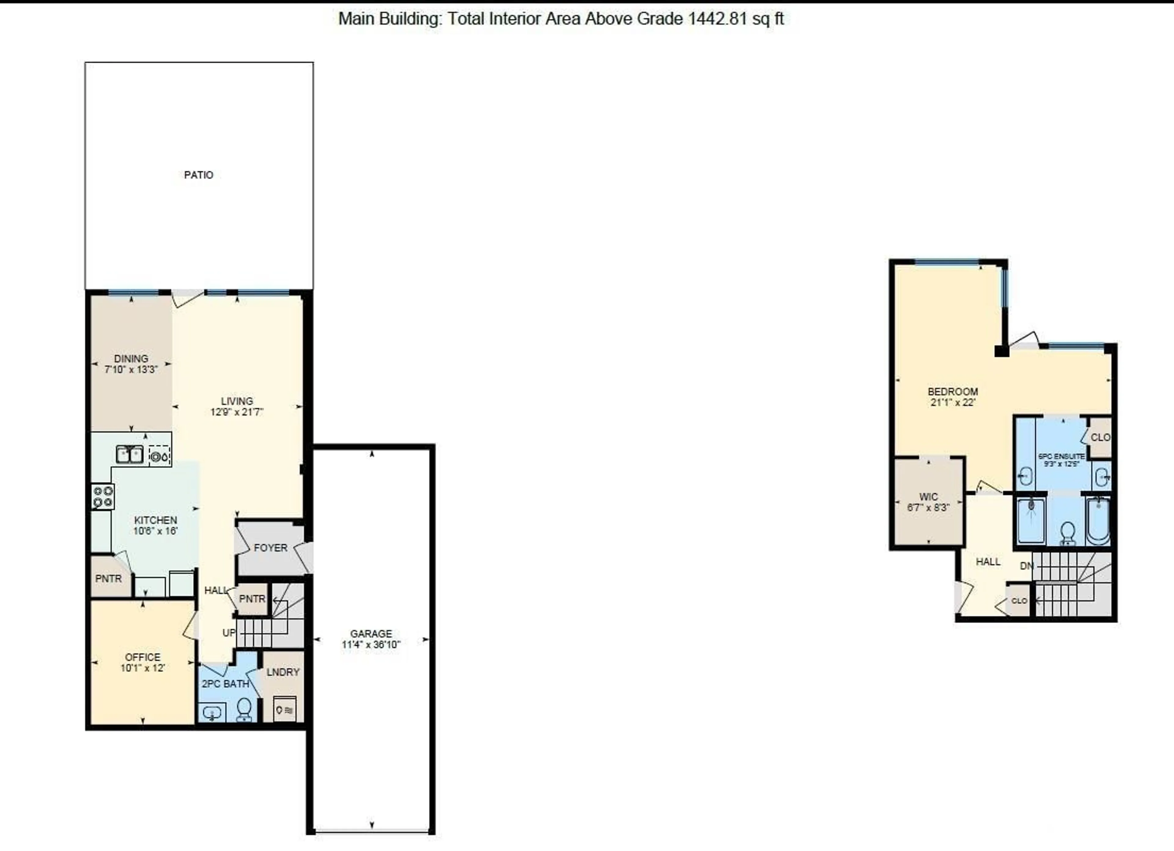 Floor plan for #101 5151 Windermere BV SW, Edmonton Alberta T6W2K4