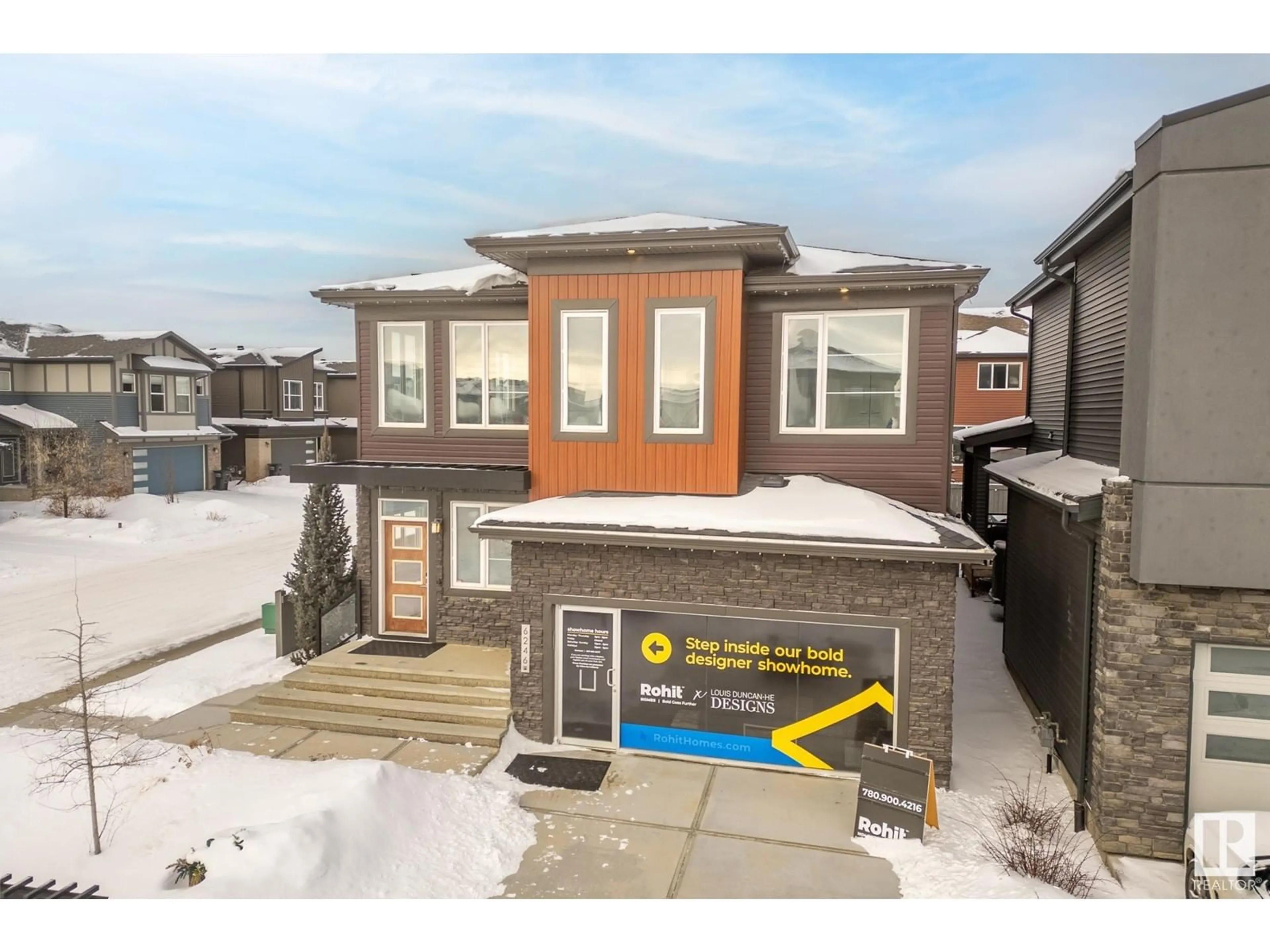 Home with brick exterior material, street for 6246 KING VISTA VS SW, Edmonton Alberta T6W3Z8