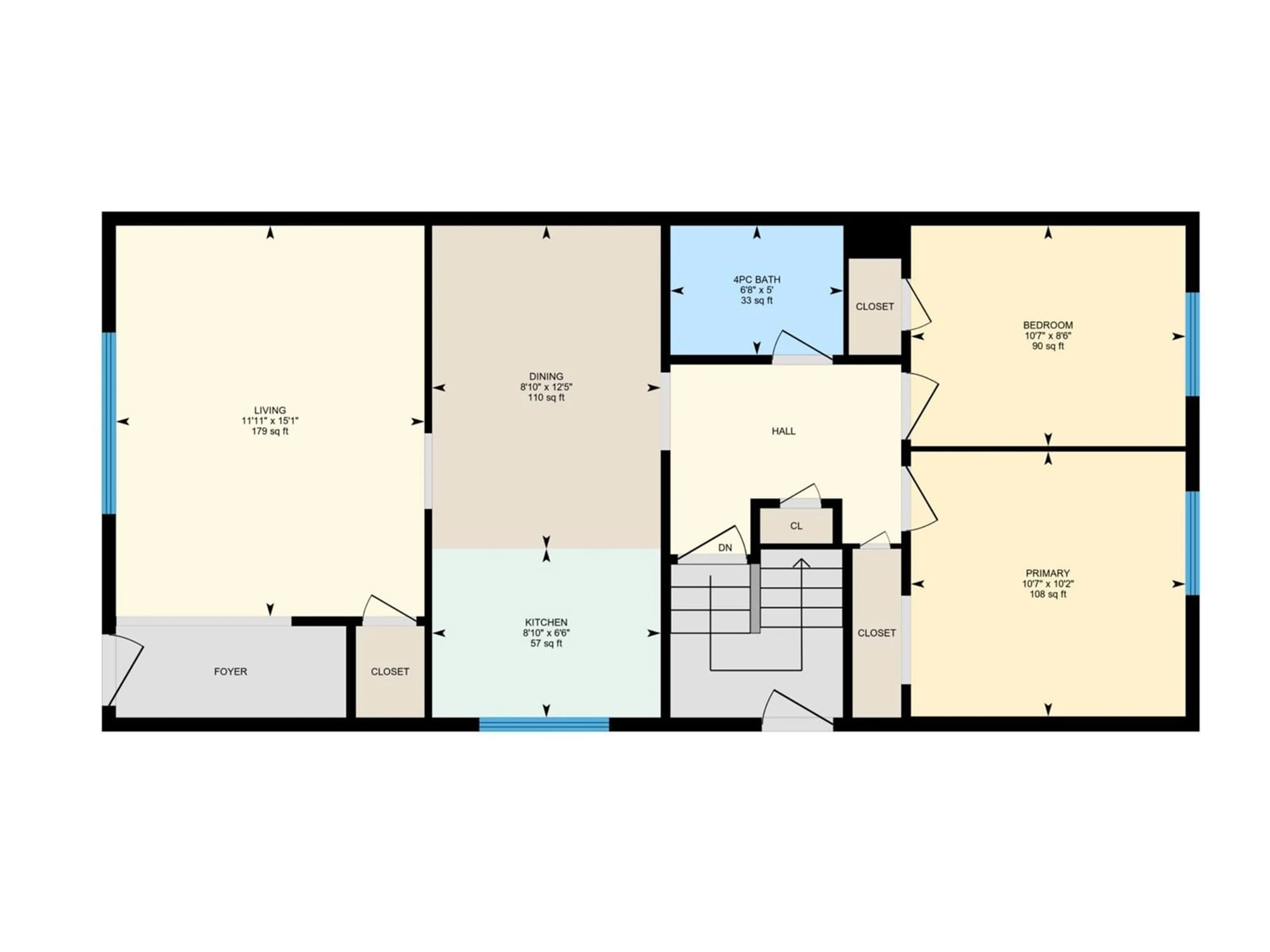 Floor plan for 12726/12728 94 ST NW, Edmonton Alberta T5E3V5