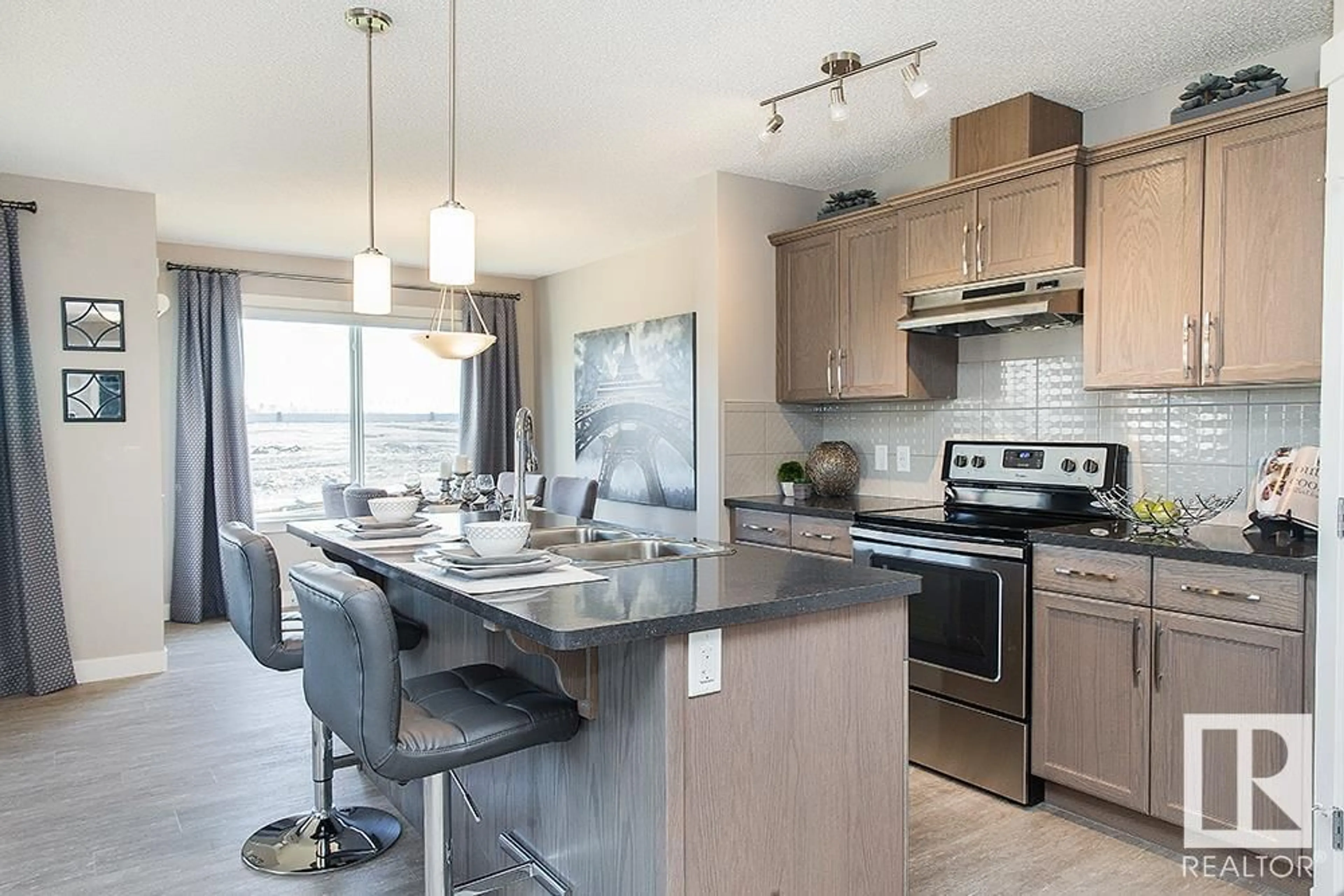 Open concept kitchen, unknown for 1404 11 ST NW, Edmonton Alberta T6T2V2