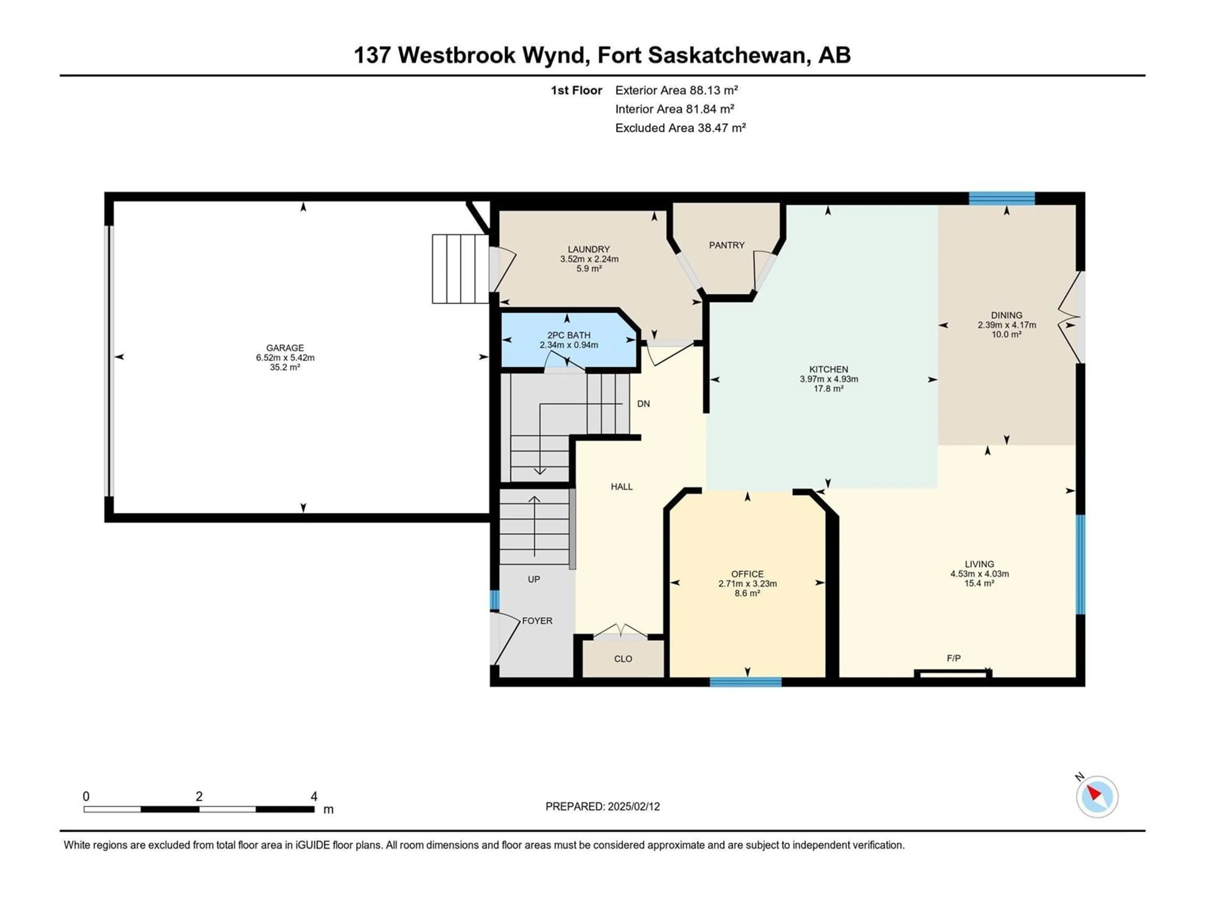 Floor plan for 137 Westbrook WD, Fort Saskatchewan Alberta T8L0L2