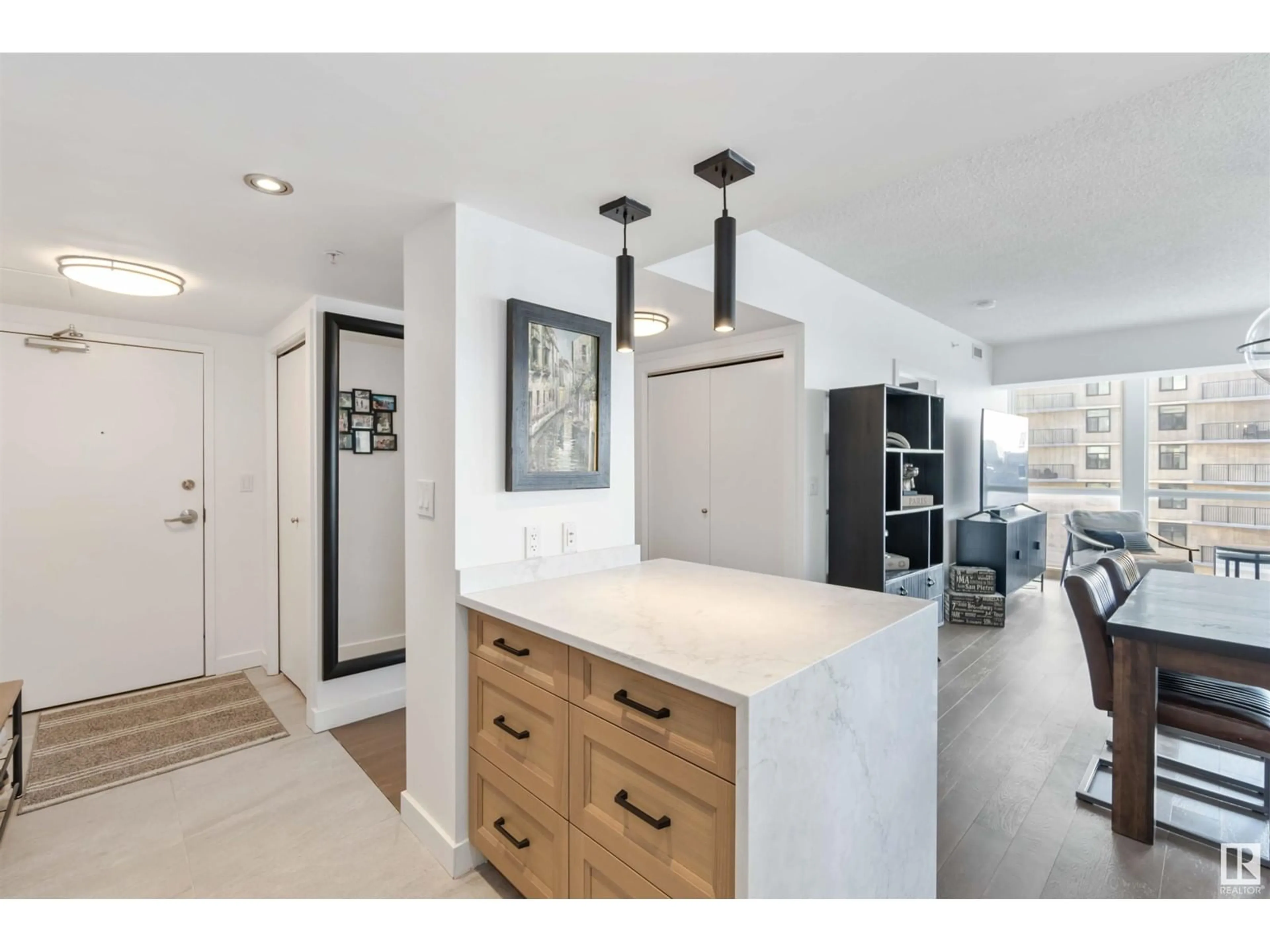 Open concept kitchen, unknown for #802 10046 117 ST NW, Edmonton Alberta T5K1X2