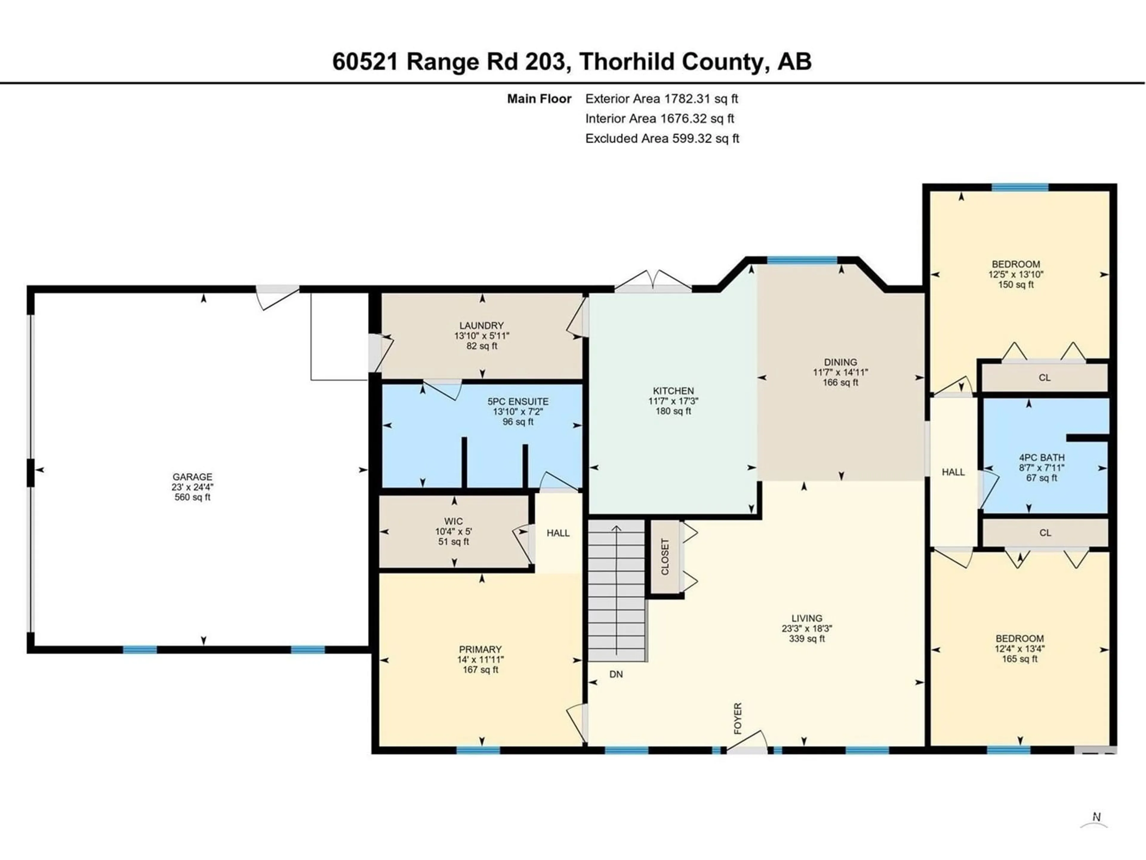 Floor plan for 60521 Rge Rd 203, Rural Thorhild County Alberta T0A2V0