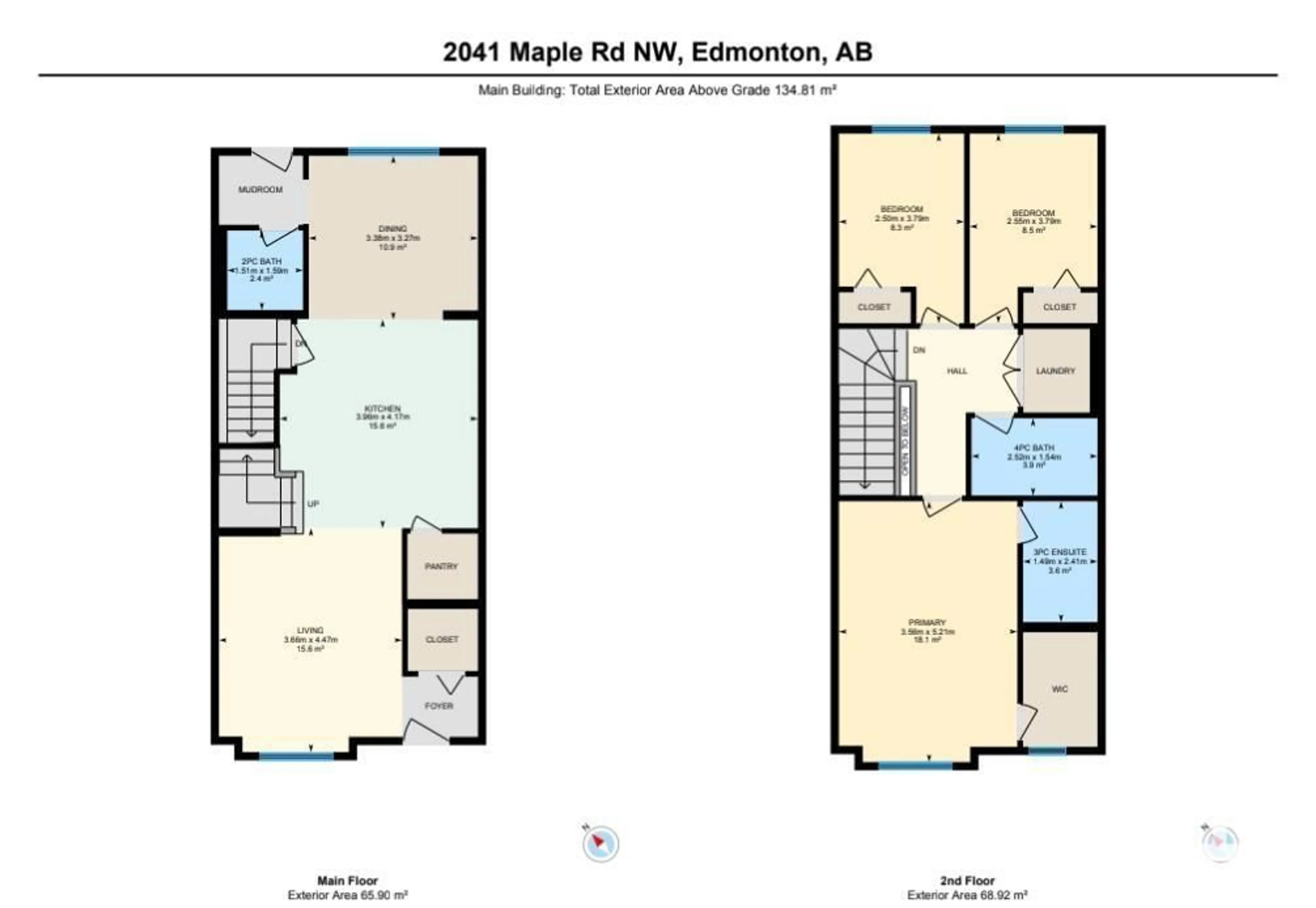 Floor plan for 2041 MAPLE RD NW, Edmonton Alberta T6T2V7